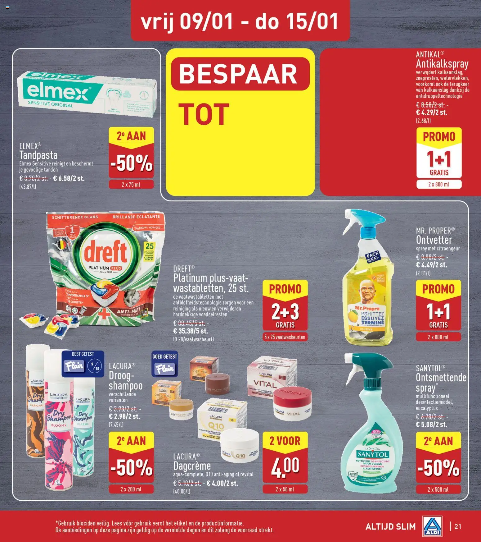 {H1} | Pagina: 21 | Producten: Allesreiniger, Shampoo, Tandpasta