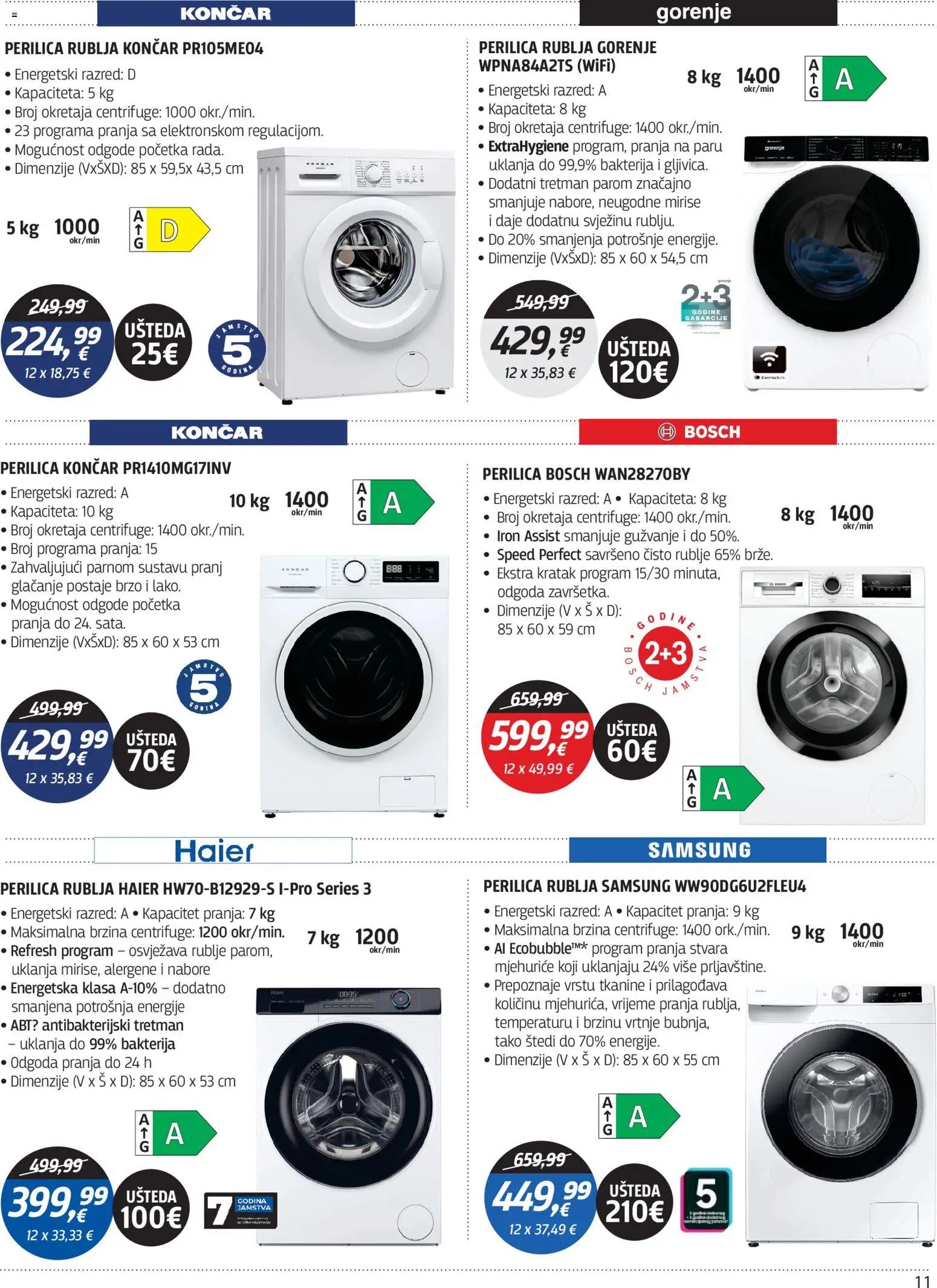 Centar Tehnike katalog | vrijedi od 09.03.2026 | Stranica: 11 | Proizvodi: Perilica rublja