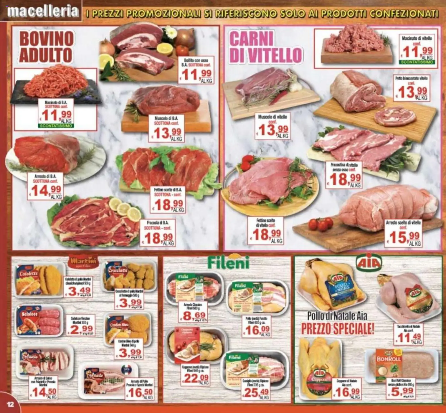 Volantino CTS del 16.12.2025 | Pagina: 12 | Prodotti: Speck, Bovino, Pollo, Crocchette