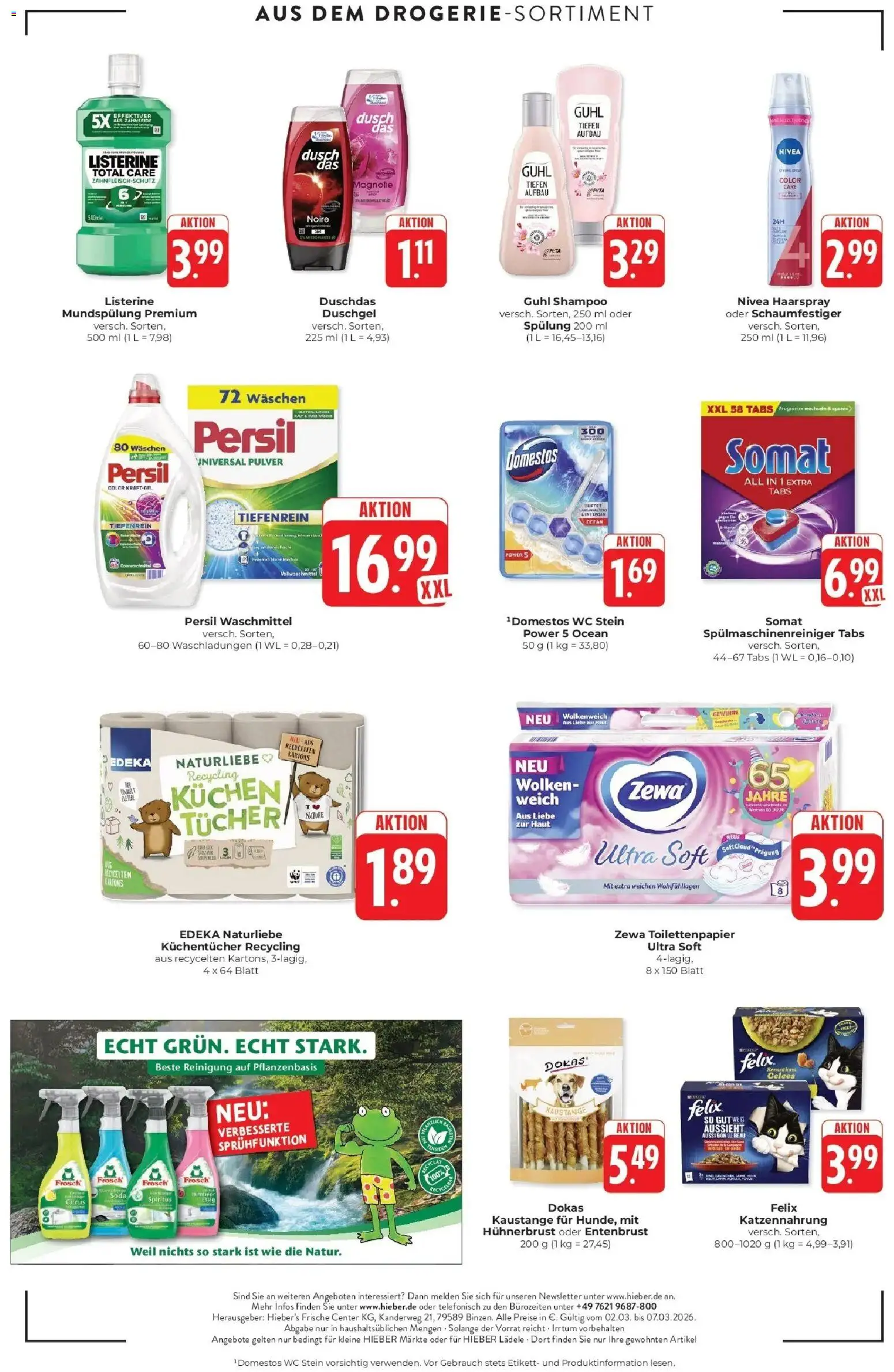 Edeka prospekt Schliengen	 – gültig ab 02.03.2026 | Seite: 16 | Produkte: Zewa, Spülung, Haarspray, Kuchen