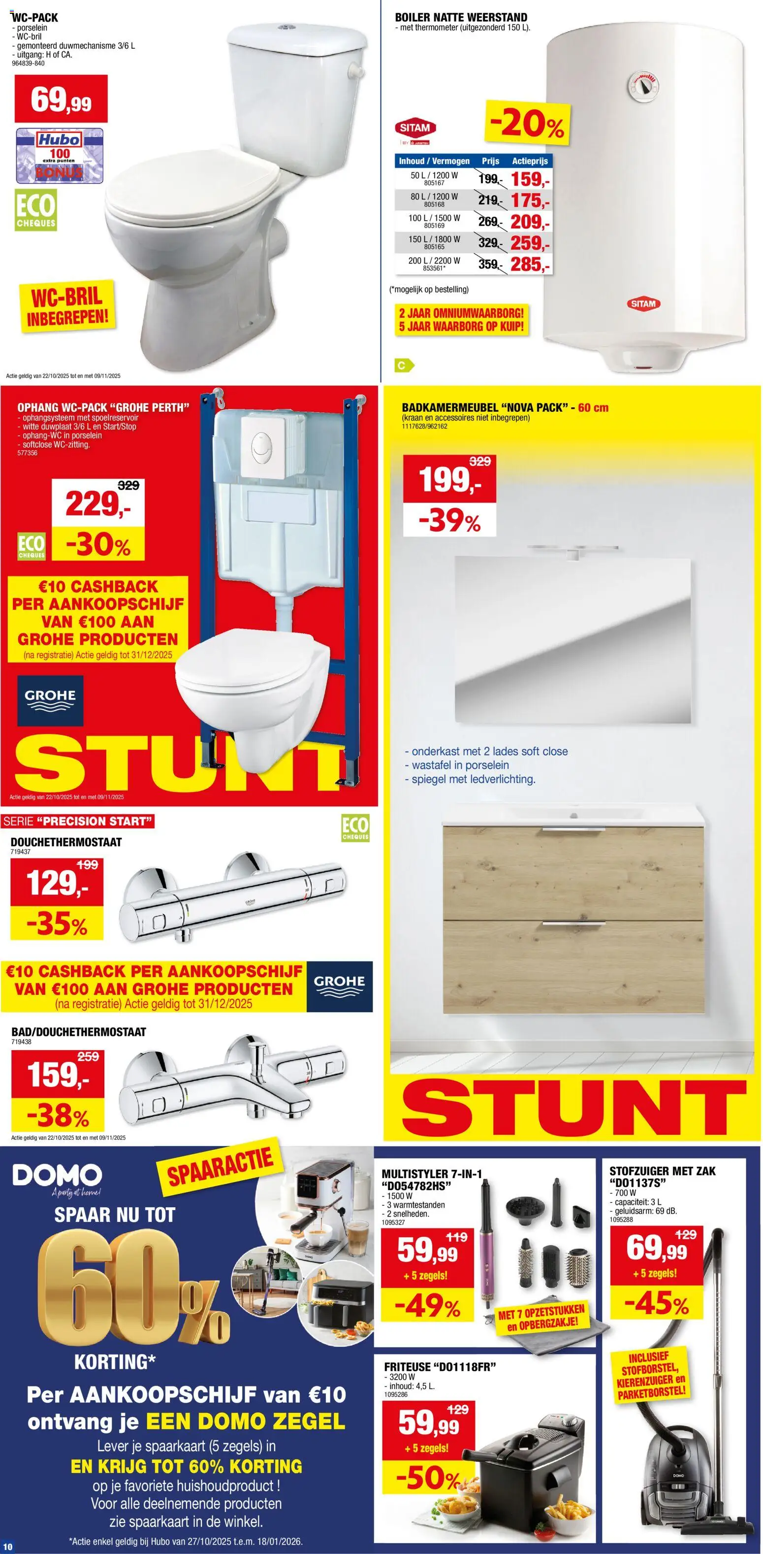 {H1} | Pagina: 10 | Producten: Zak, Stofzuiger, Thermometer, Friteuse