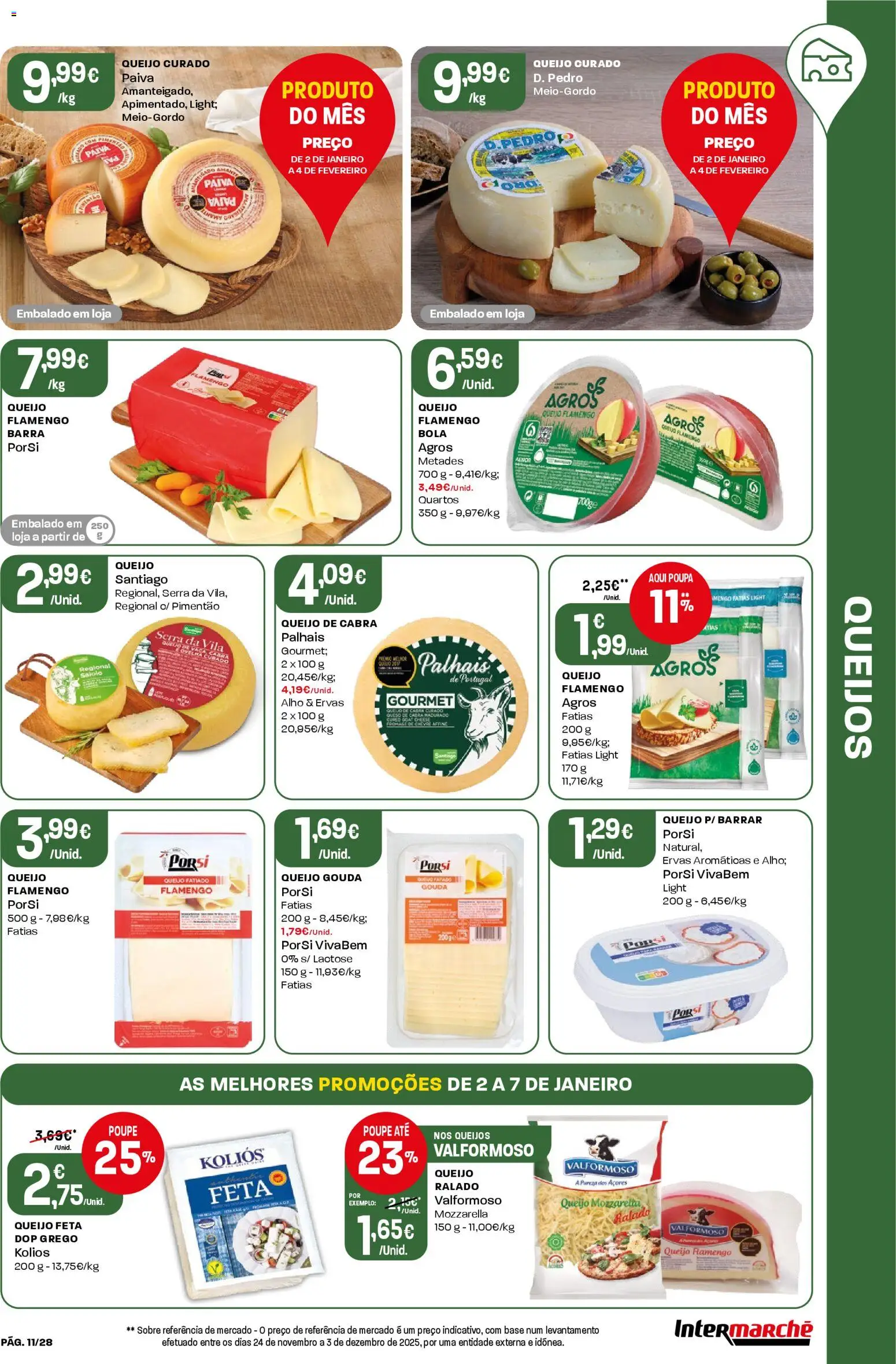 Intermarché folheto │ válido de 02.01.2026 | Página: 11 | Produtos: Pimentão, Base, Queijo, Queijo feta
