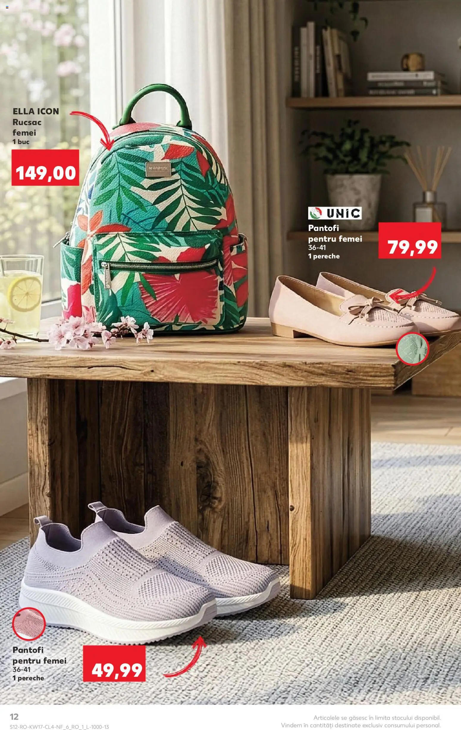 Noul catalog Kaufland – valabil de la 22.04.2026 | Pagină: 12 | Produse: Pantofi, Rucsac