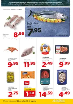 Alimerka folleto Asturias │ válido desde el 28.07.2025 | Página: 3 | Productos: Pescado, Té, Langostino