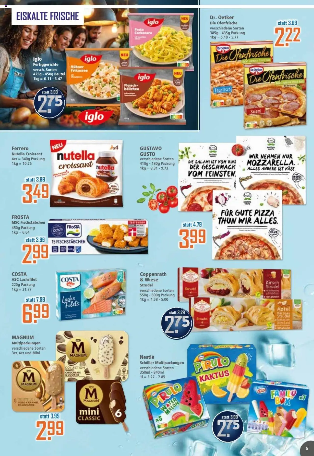 Klaas & Kock Prospekt – gültig ab 08.09.2025 | Seite: 5 | Produkte: Käse, Iglo, Croissant, Fleisch