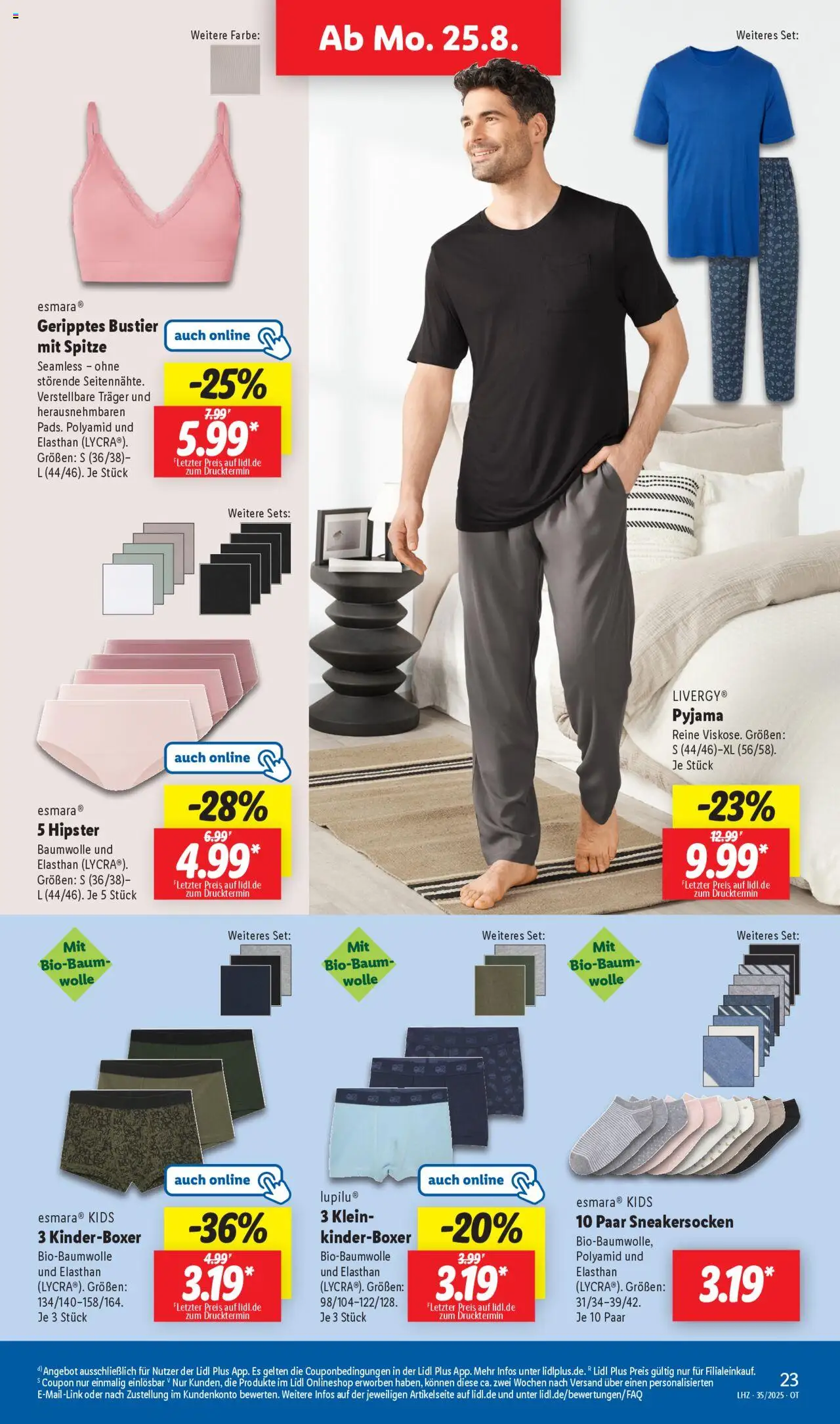 Lidl Prospekt Grimma 	 - gültig ab dem 25.08.2025 | Seite: 9 | Produkte: Pyjama