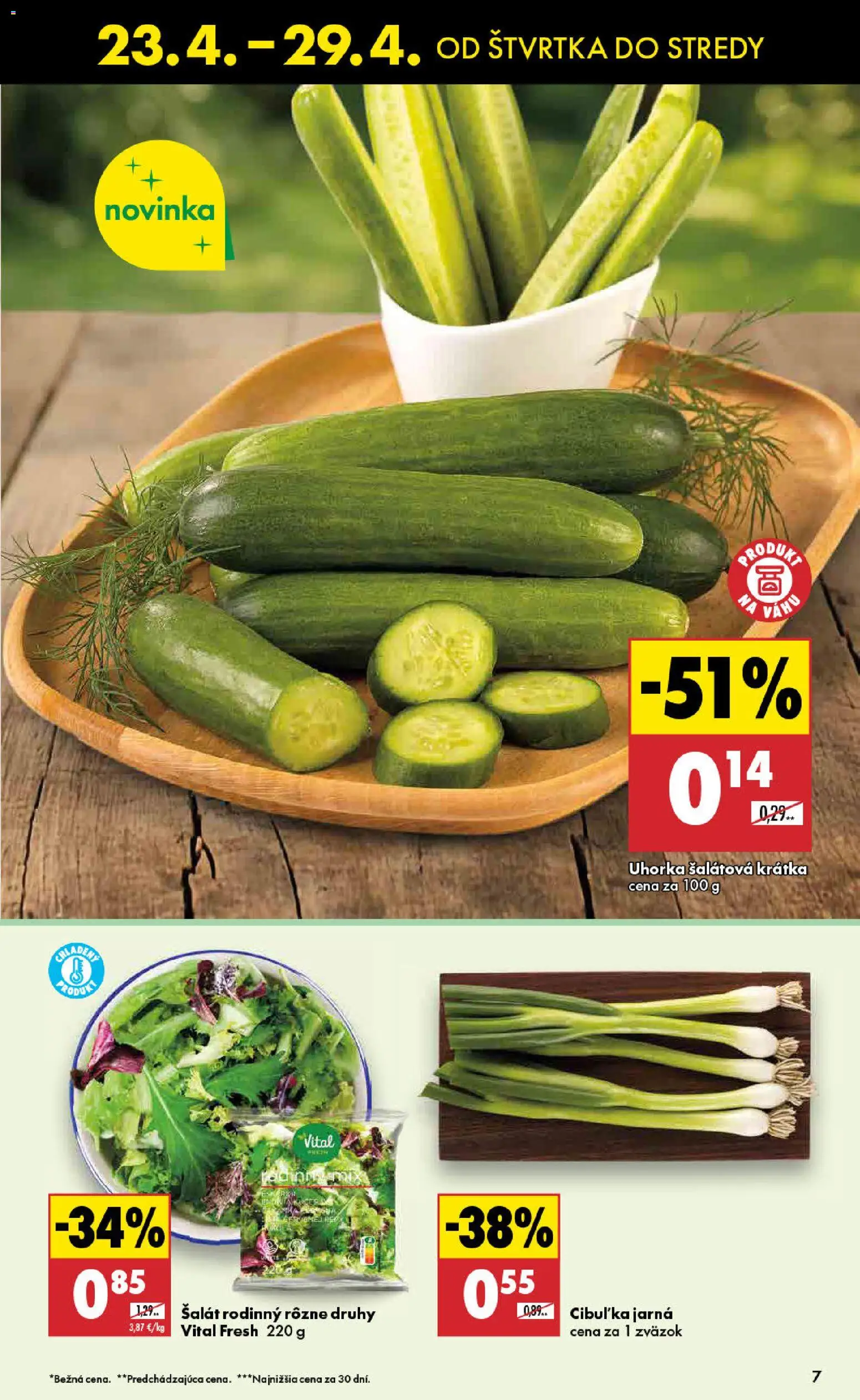 Nové Biedronka akcie – leták je platný od 23.04.2026 | Strana: 7 | Produkty: Šalát