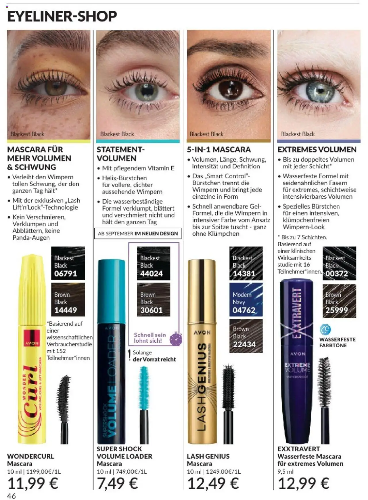 AVON Katalog August 2025 - gültig ab dem 01.08.2025 | Seite: 48 | Produkte: Mascara