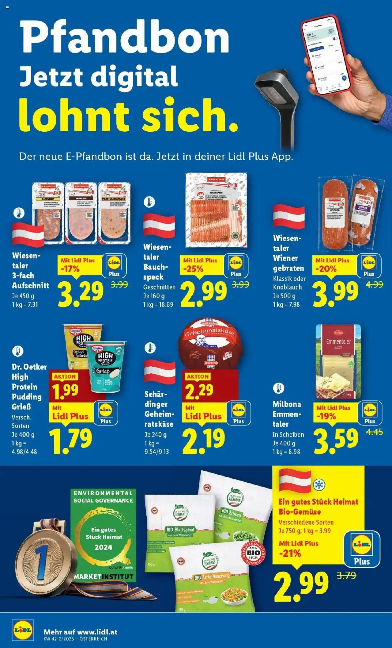Lidl Flugblatt - Jenbach, Eferding, Dornbirn gültig ab 15.10.2025 | Seite: 14 | Produkte: Matériel de rangement Fitness, Knoblauch, Erbsen, Käse