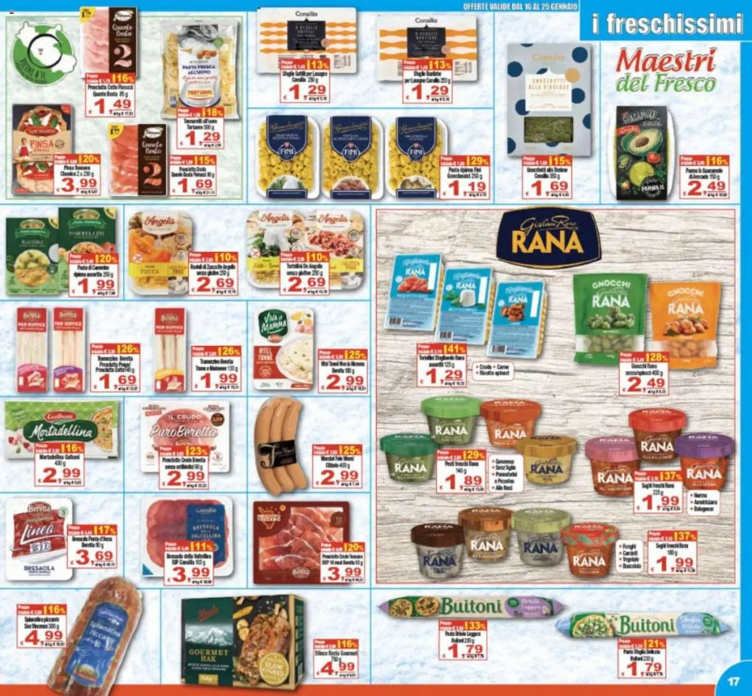 Volantino CTS del 16.01.2026 | Pagina: 17 | Prodotti: Pasta, Funghi, Culla, Gnocchi