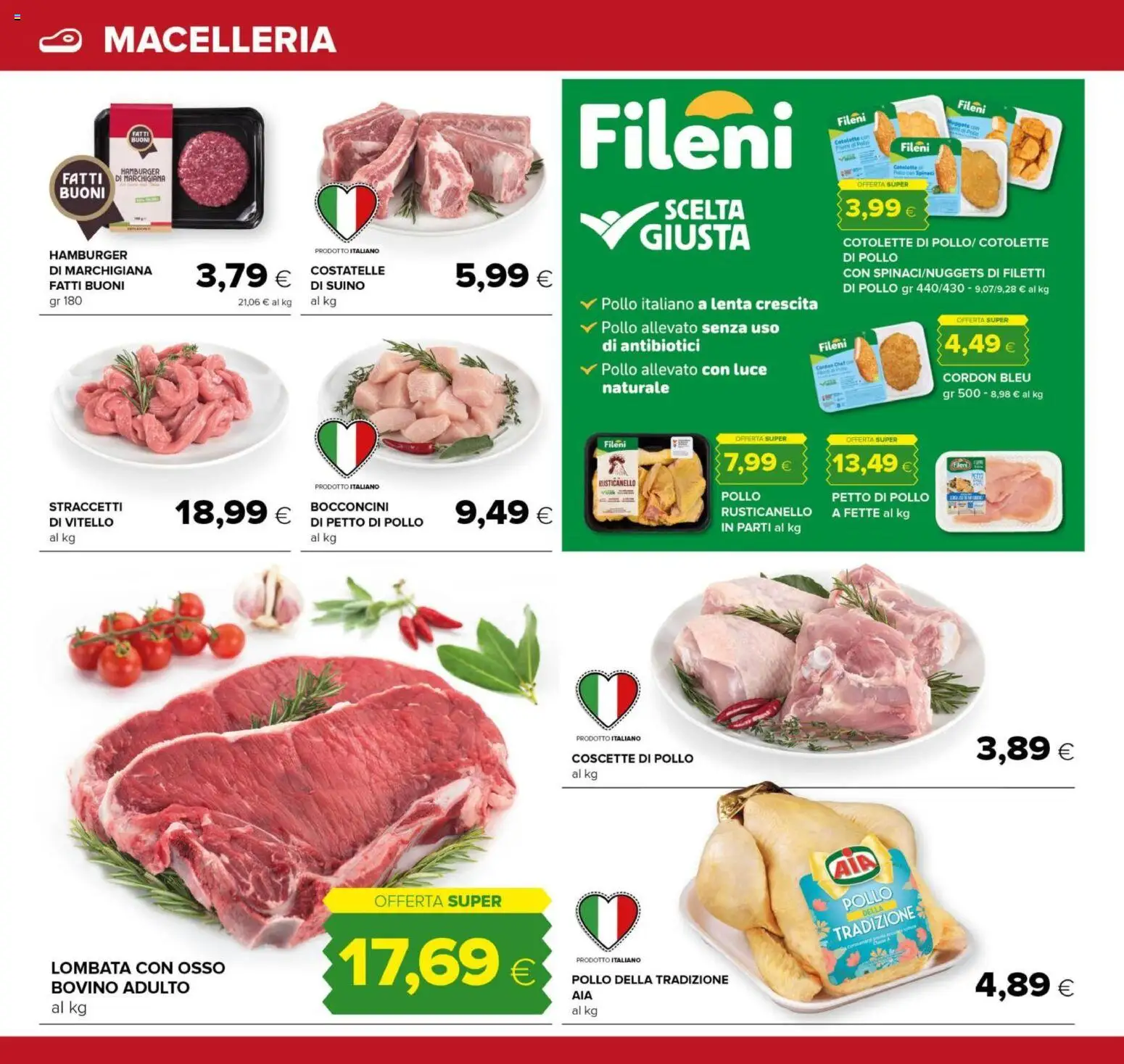 Volantino Tigre del 16.01.2026 | Pagina: 6 | Prodotti: Bovino, Petto di Pollo, Suino, Hamburger
