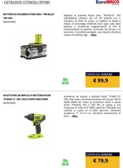 Volantino Eurobrico del 23.07.2025 | Pagina: 5 | Prodotti: Avvitatore, Batteria
