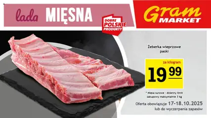 Pogląd oferty "Gram Market Gazetka - Lada Mięsna" - ważna od 15.10.2025