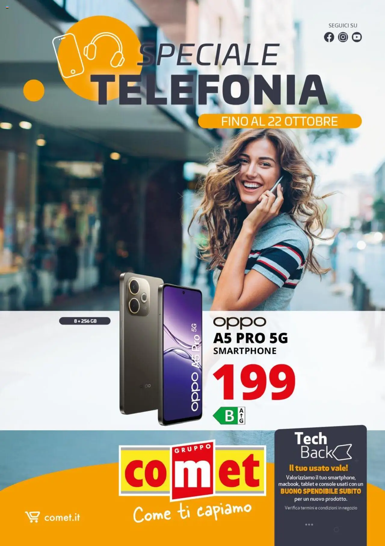 Volantino Comet del 09.10.2025 | Pagina: 1 | Prodotti: Smartphone, Tablet