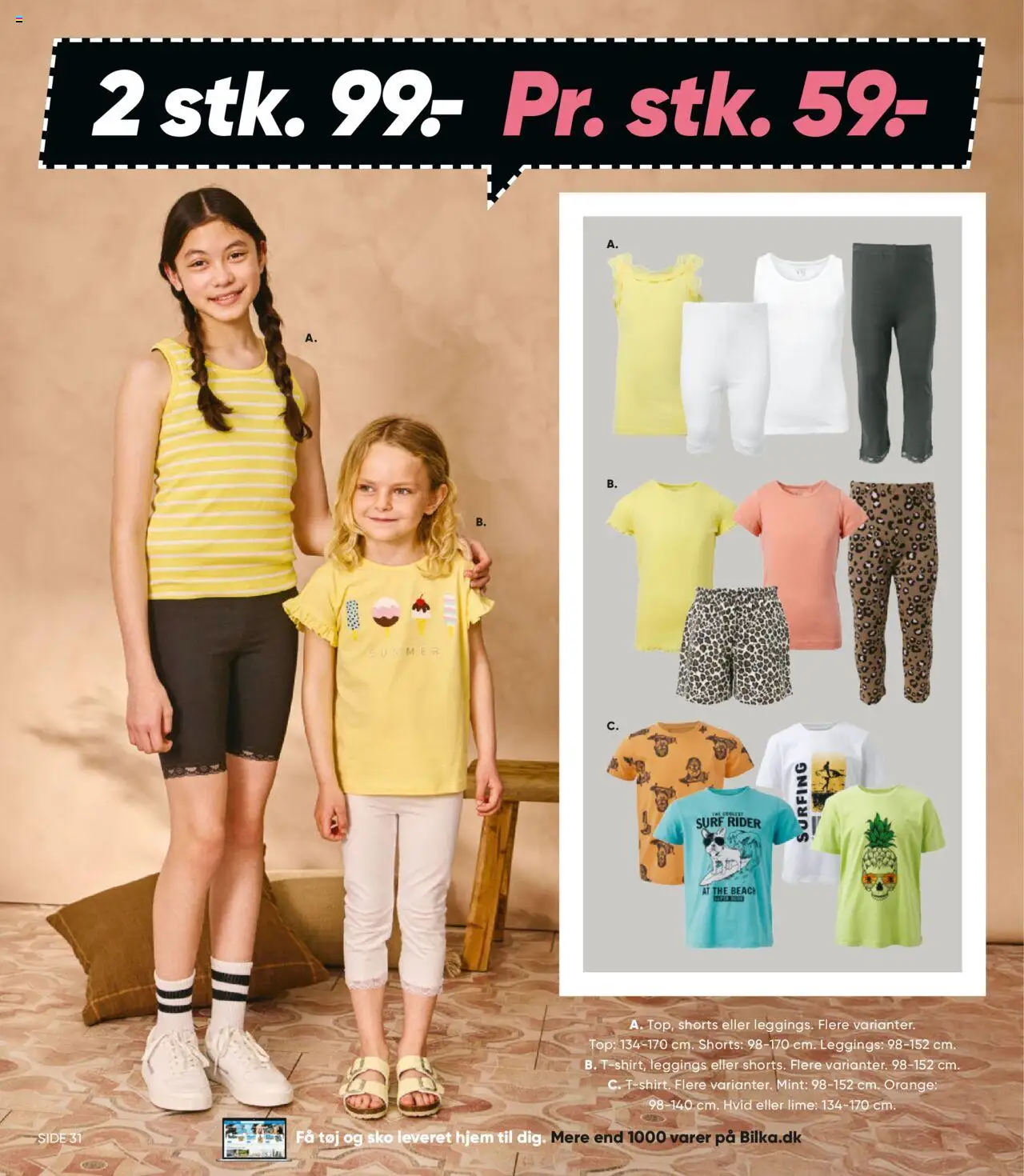 Bilka Tilbudsavis gyldig fra 27.06.2025 | Side: 40 | Produkter: Lime, T-shirt, Shorts, Sko