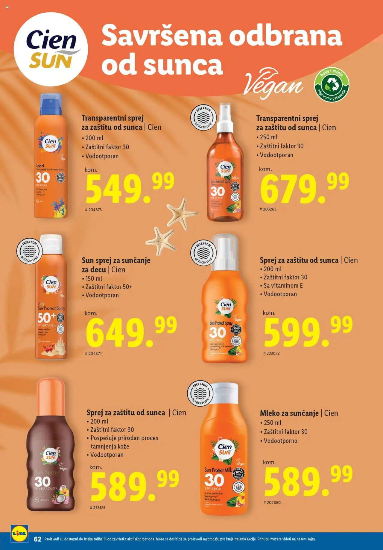 Lidl katalog - važi od 29.05.2025 | Strana: 62 | Proizvode: Cien, Mleko, Pakovanje