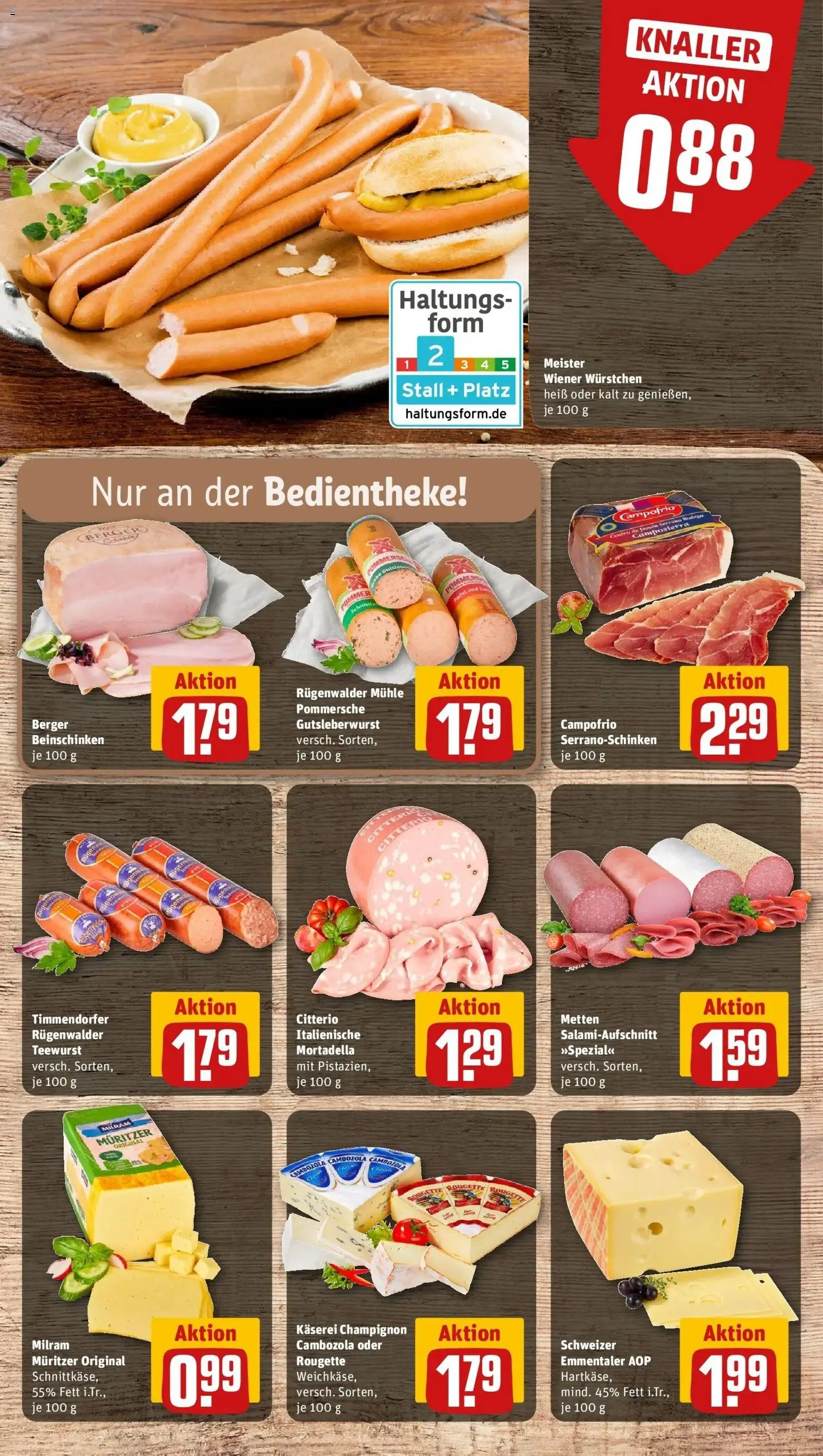Rewe prospekt Niefern - Öschelbronn	 – gültig ab 16.02.2026 | Seite: 13 | Produkte: Mühle, Pommes, Milram, Salami