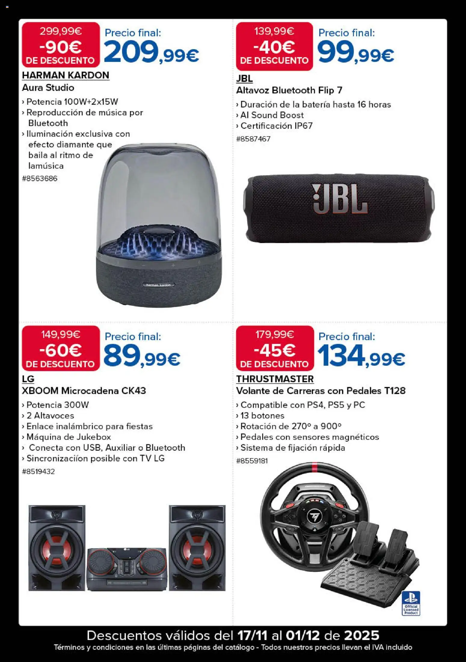Costco Black Friday │ válido desde el 17.11.2025 | Página: 5 | Productos: Altavoces, PC, Altavoz, Galette de chaise