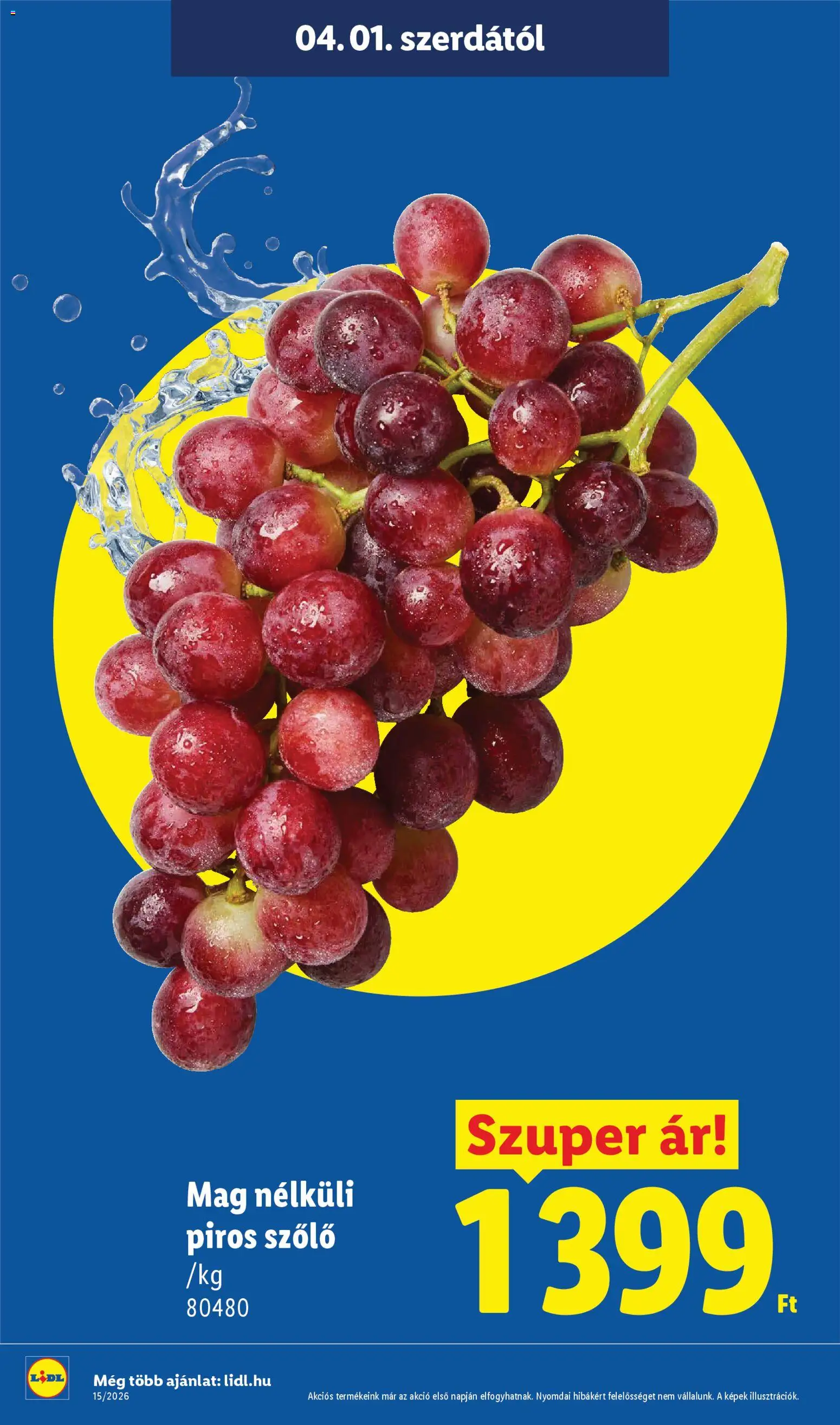 Lidl akciós ujság - amely érvényes a következő dátumtól: 01.04.2026 | Oldal: 2