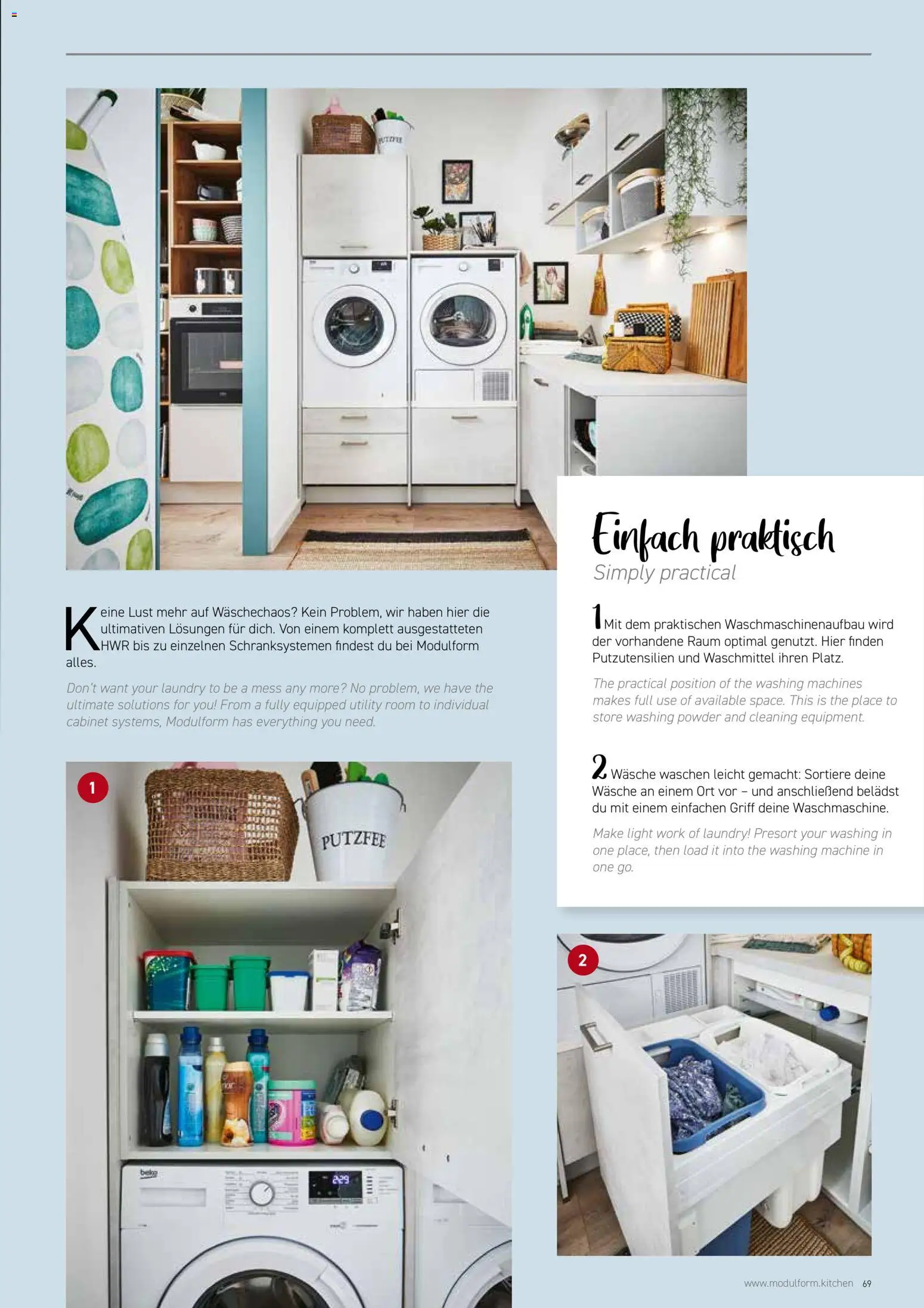 Ostermann Modulform Küchenprospekt 2026 – gültig ab 01.01.2026 | Seite: 69 | Produkte: Waschmittel