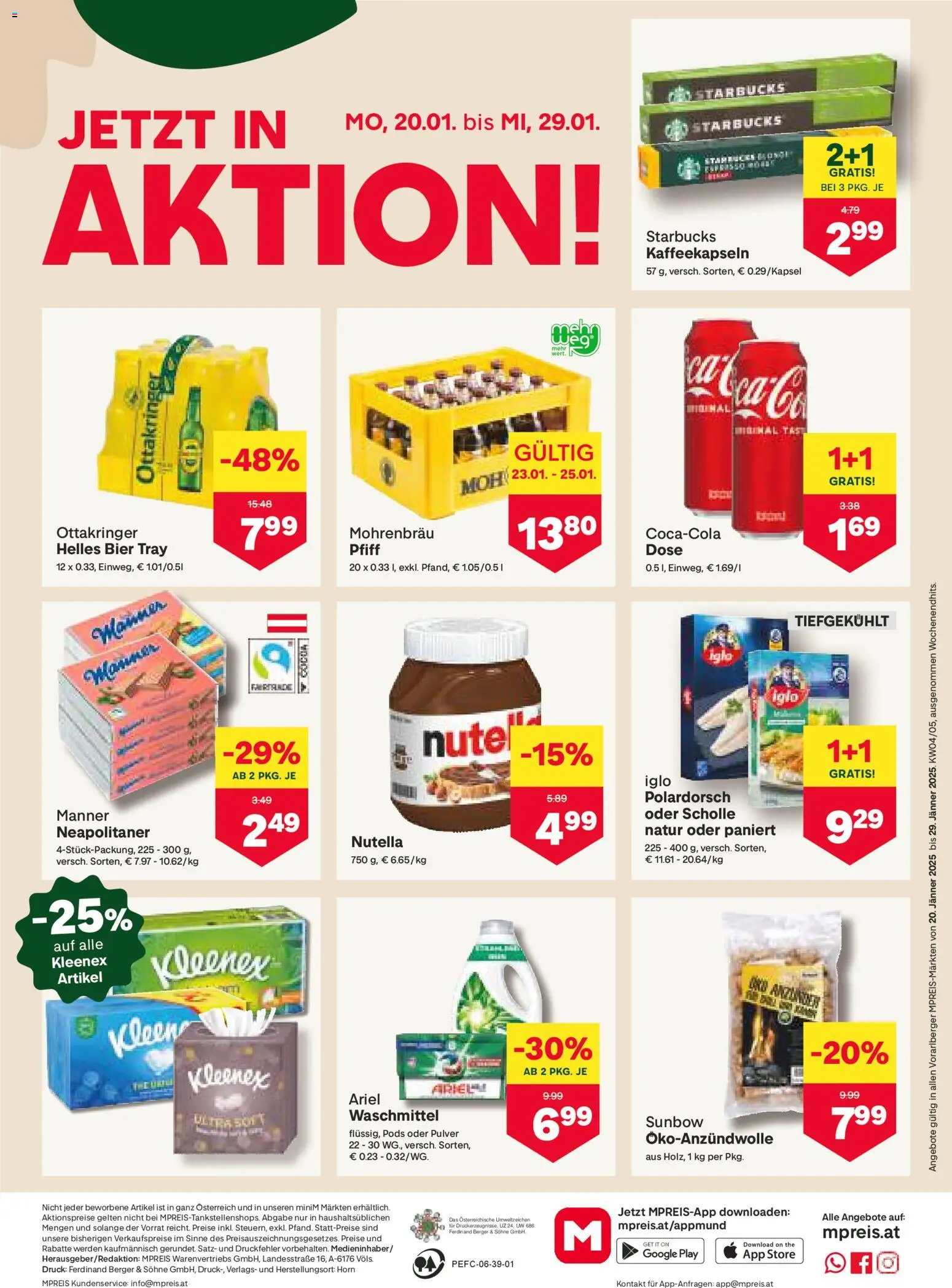 MPREIS Hohenems gültig ab 20.01.2026 | Seite: 8 | Produkte: Bad, Bier, Waschmittel