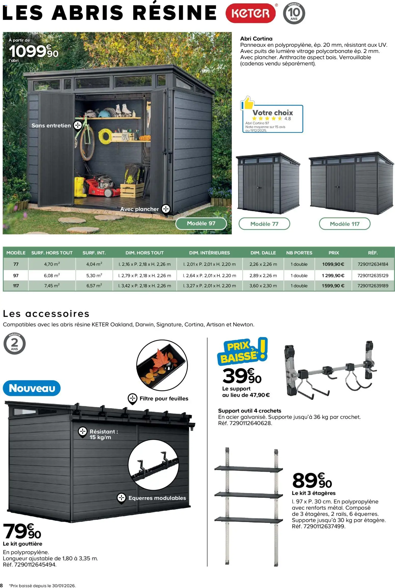 {H1} | Page: 8 | Produits: Filtre, Gouttière, Portes