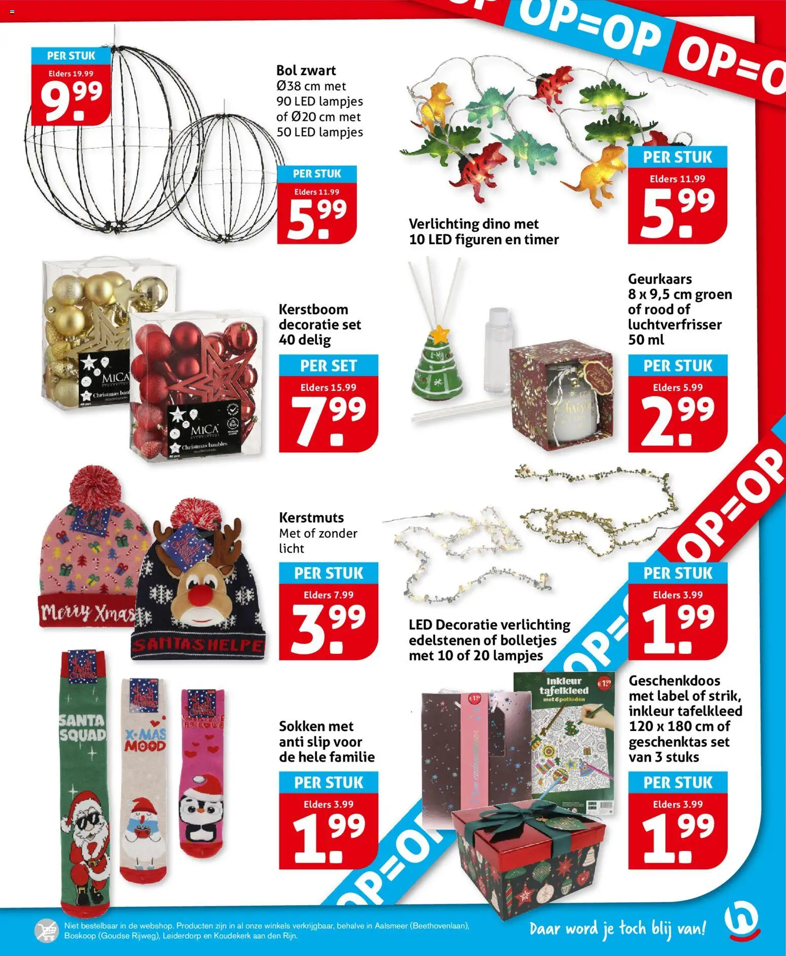 {H1} | Pagina: 33 | Producten: Sokken, Luchtverfrisser, Bolletjes, Verlichting