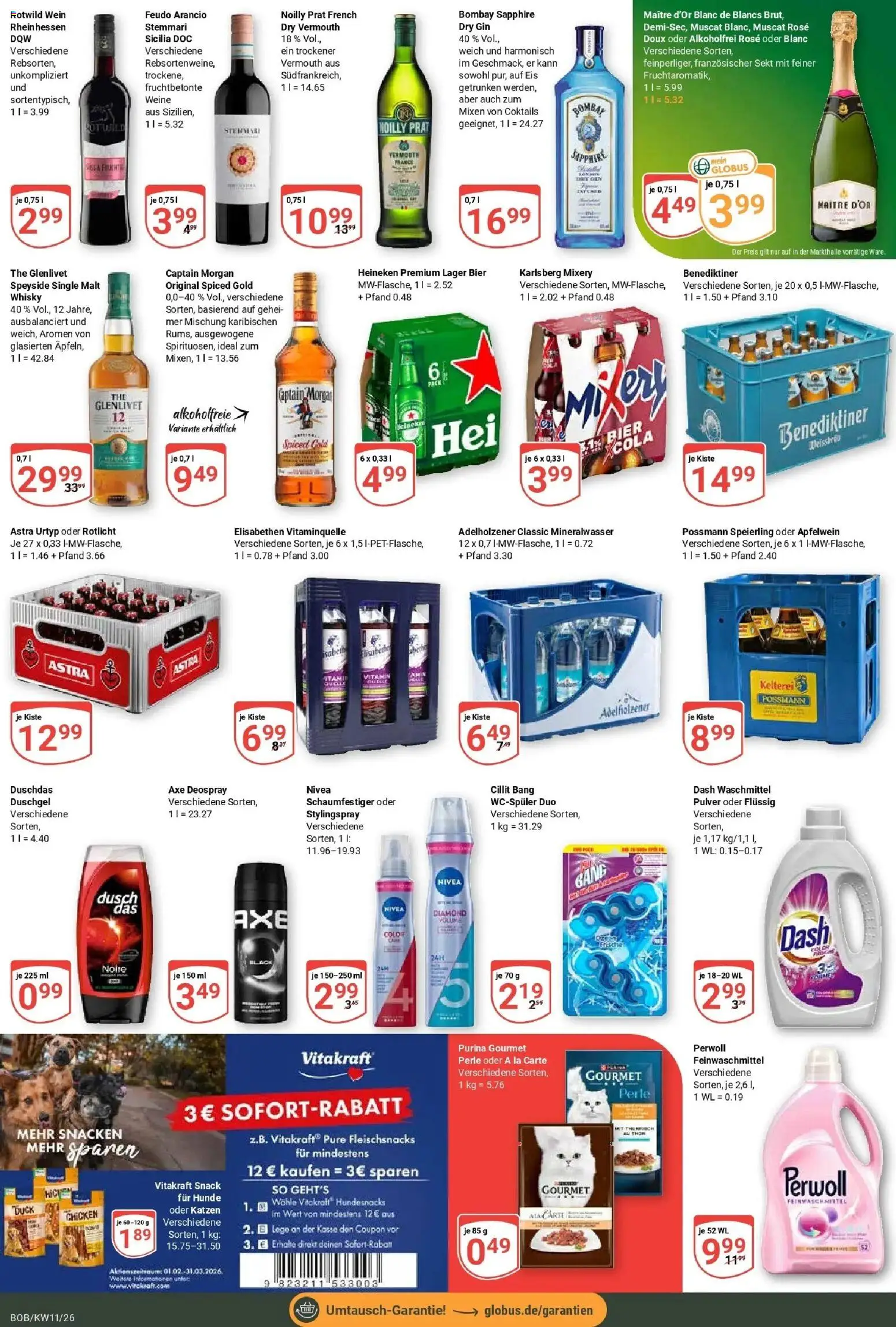 Globus prospekt Bobenheim-Roxheim	 – gültig ab 09.03.2026 | Seite: 5 | Produkte: Bier, Mineralwasser, Duschdas, Mixery