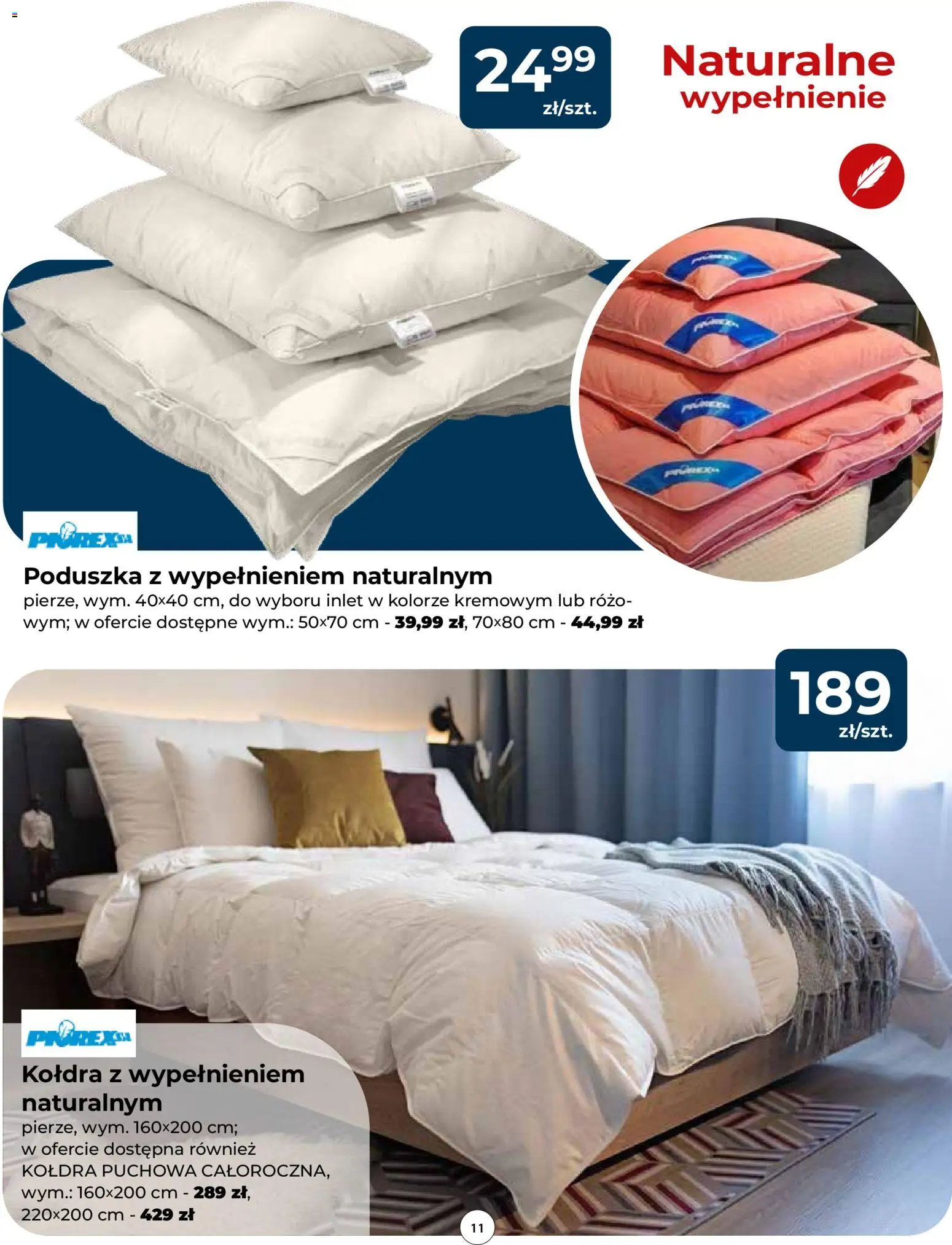 Mrówka Gazetka od 06.11.2025 | Strona: 11 | Produkty: Poduszka, Kołdra