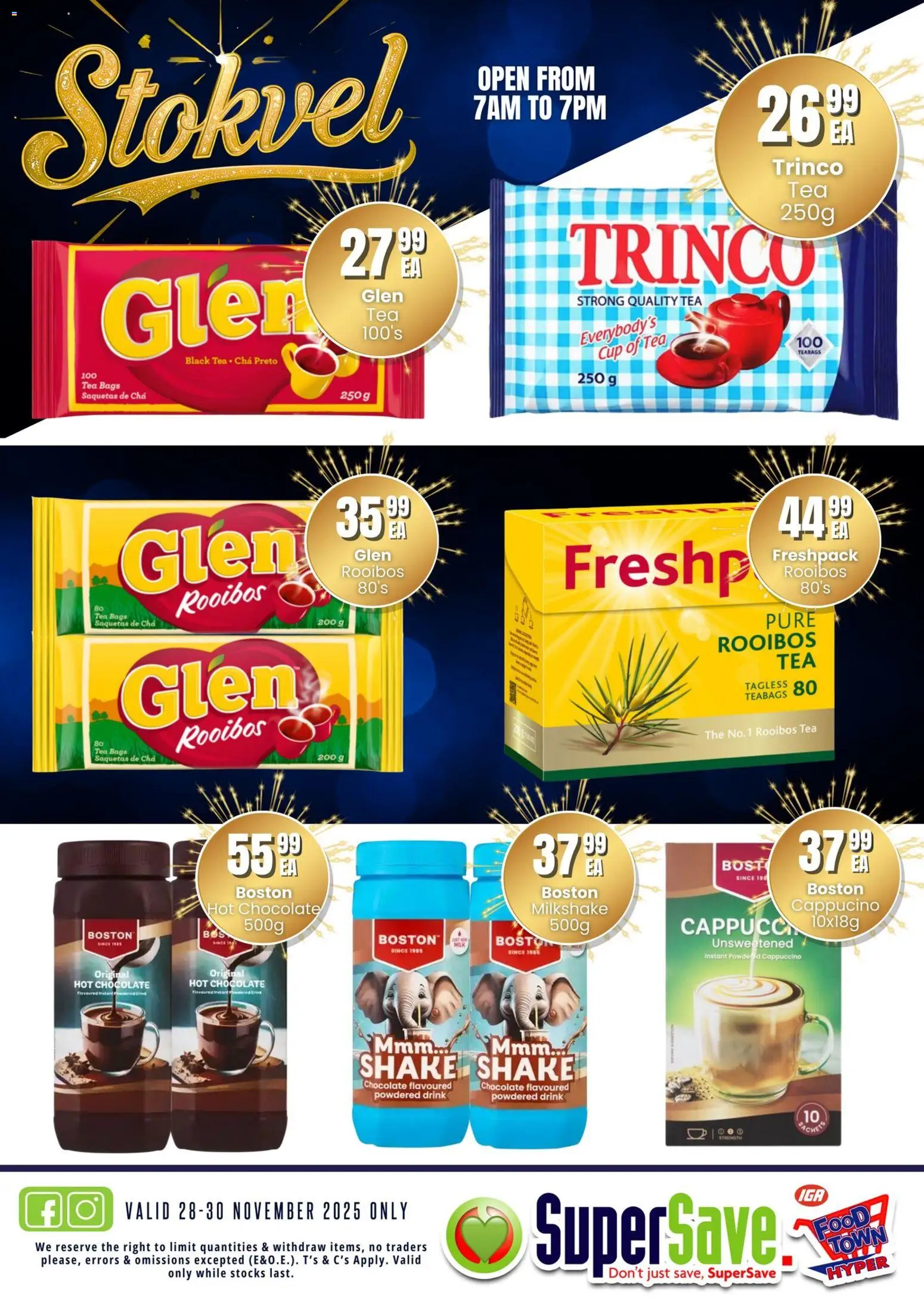 New Super Save catalogue – valid from 28.11.2025 | Page: 27 | Products: Hot chocolate, Chocolate, Tea
