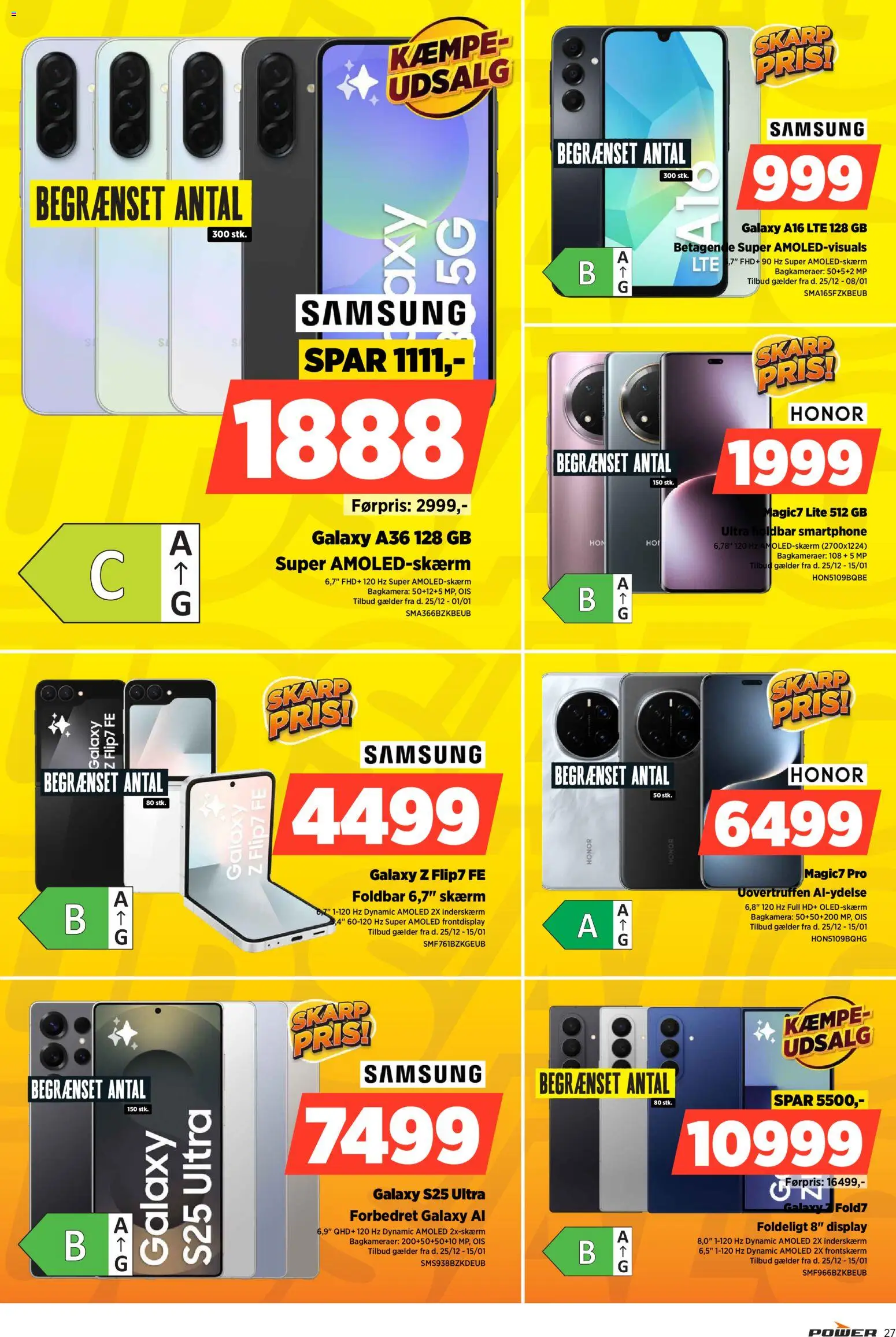 Power tilbudsavis – gyldig fra 25.12.2025 | Side: 27 | Produkter: Skærm, Smartphone