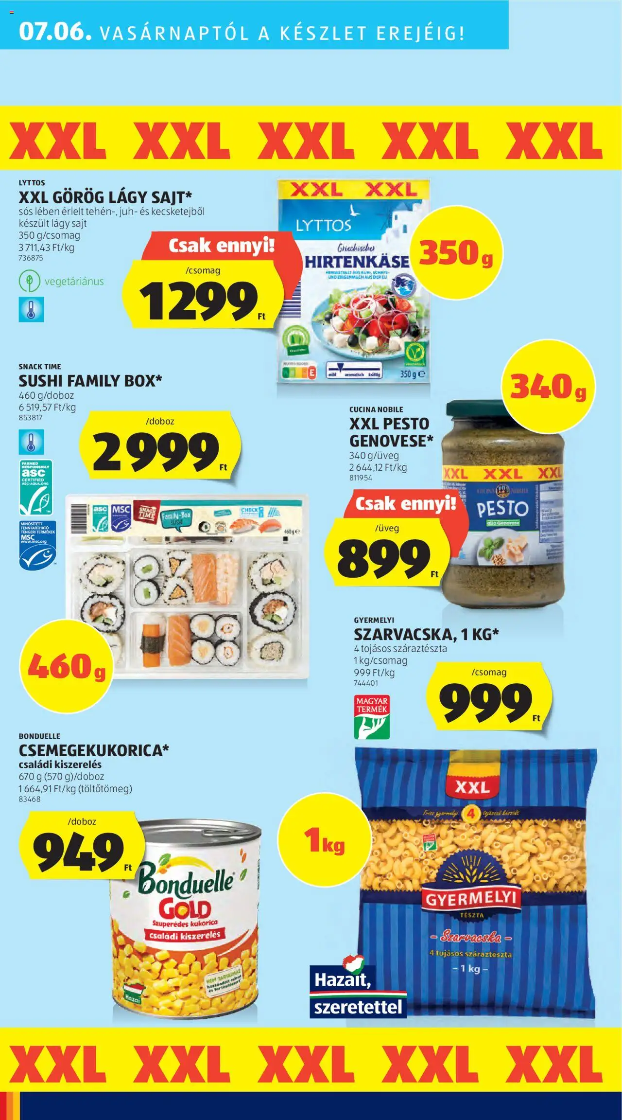 Aldi akciós ujság - amely érvényes a következő dátumtól: 03.07.2025 | Oldal: 38 | Termékek: Pesto, Sushi, Sajt, Tészta