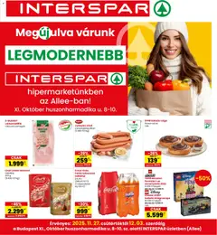 Interspar Allee üzlet megújulás - amely érvényes a következő dátumtól: 27.11.2025