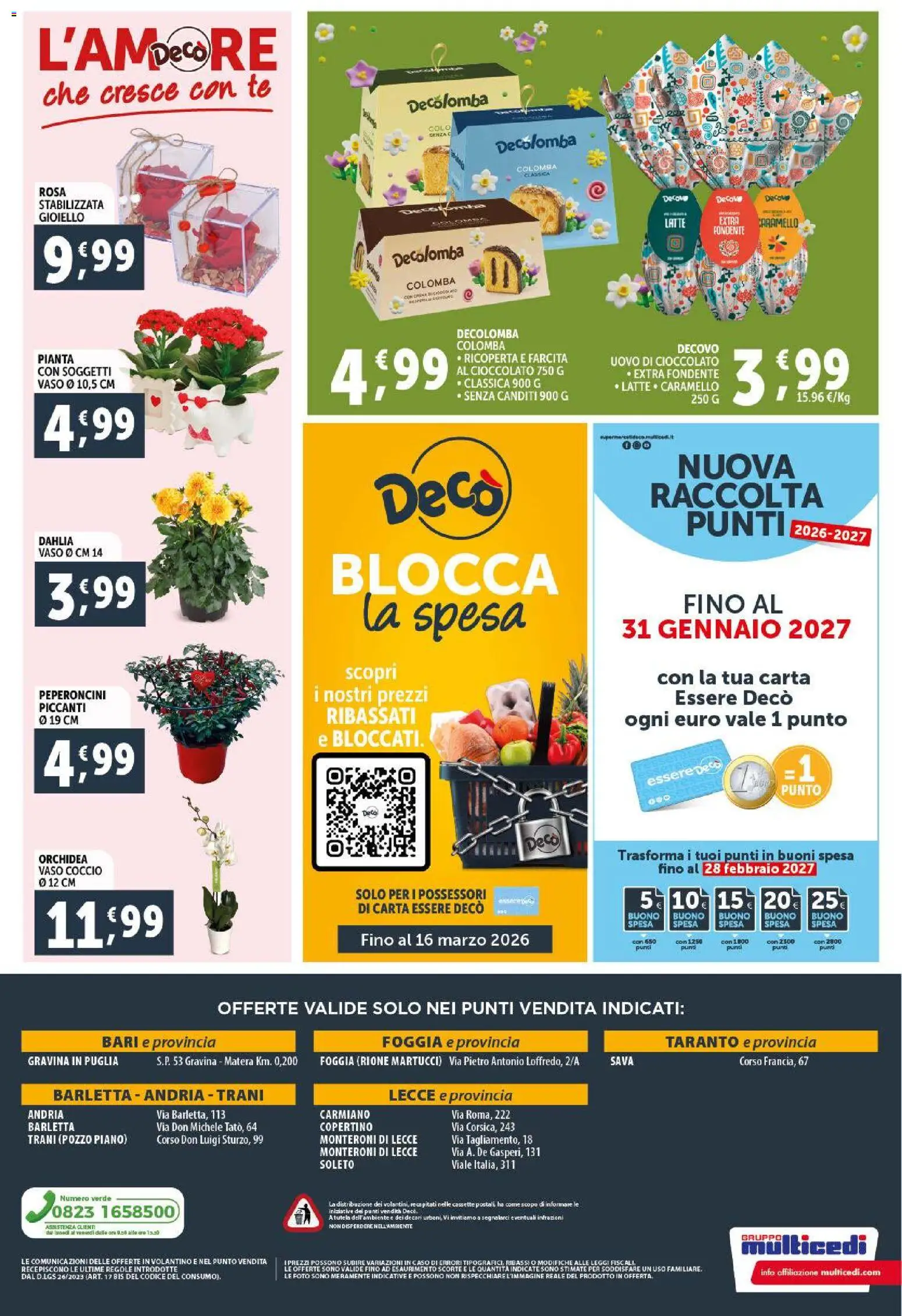 Volantino Decò del 11.02.2026 | Pagina: 20 | Prodotti: Cioccolato, Tè, Latte, Vaso