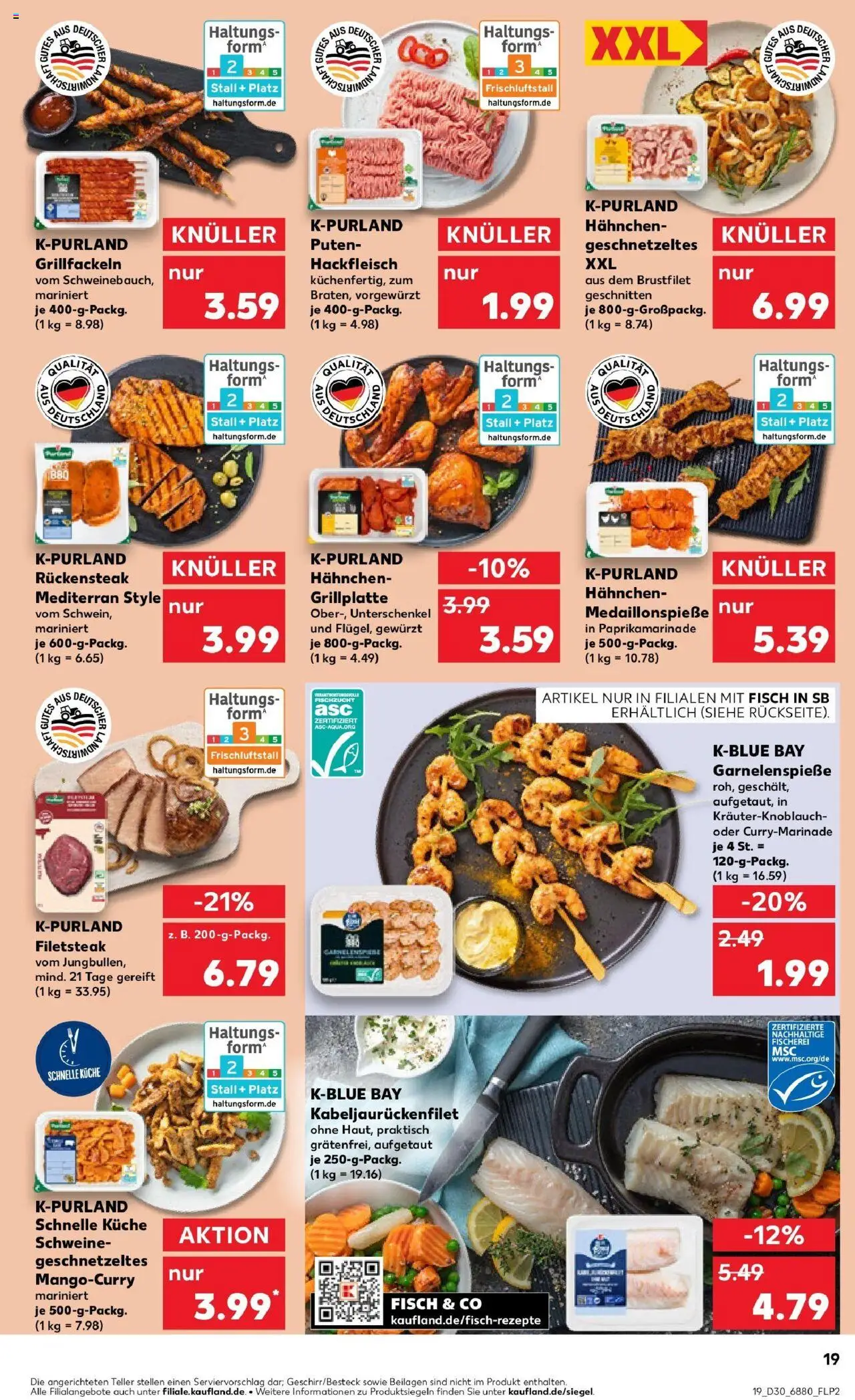 Kaufland prospekt Bad Kreuznach	 - gültig ab dem 24.07.2025 | Seite: 19 | Produkte: Grill, Hahnchen, Küche, Fisch