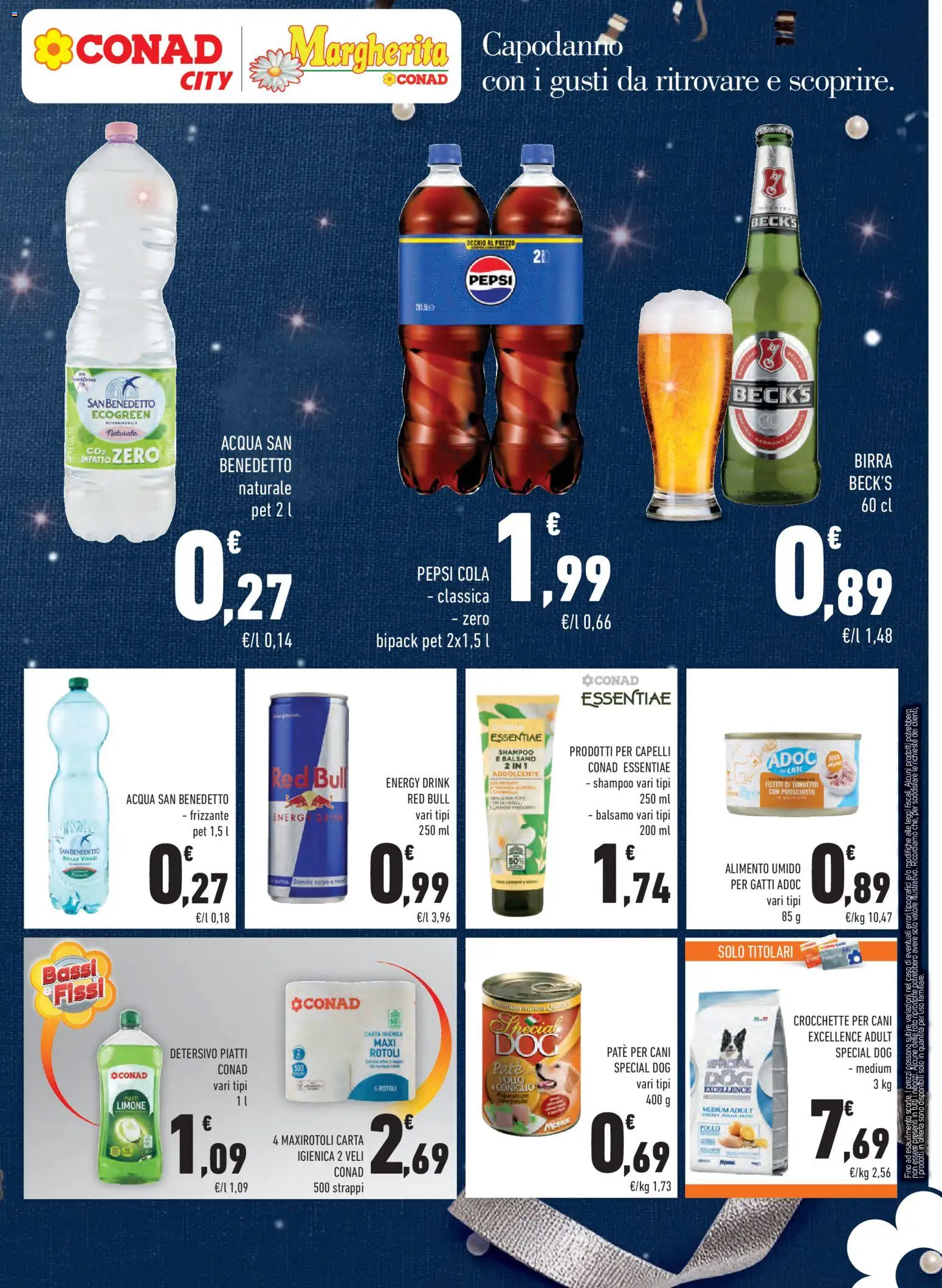 Volantino Conad del 27.12.2025 | Pagina: 15 | Prodotti: Paté, Carta igienica, Birra, Pollo
