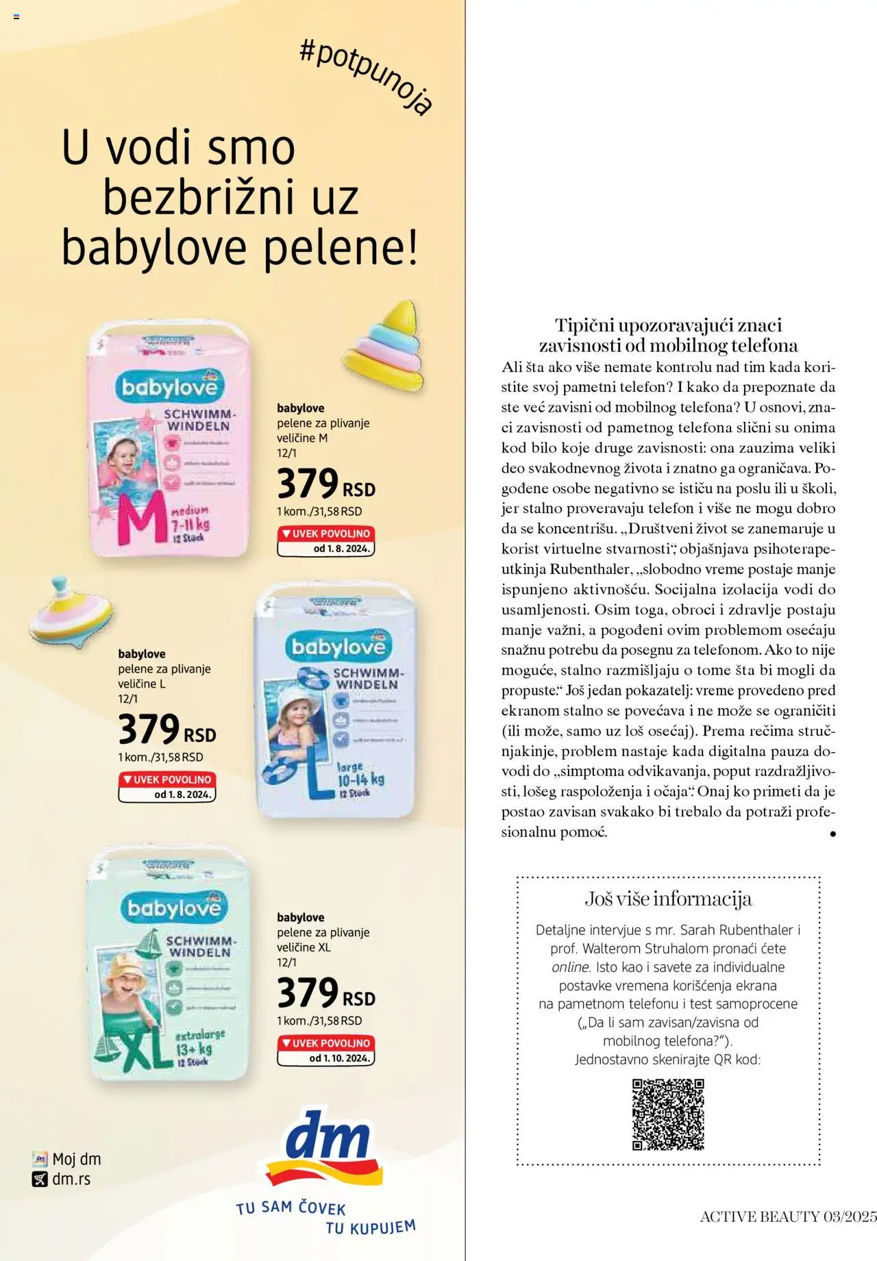 DM Drogerie katalog - važi od 05.08.2025 | Strana: 36 | Proizvode: Telefon, Pelene