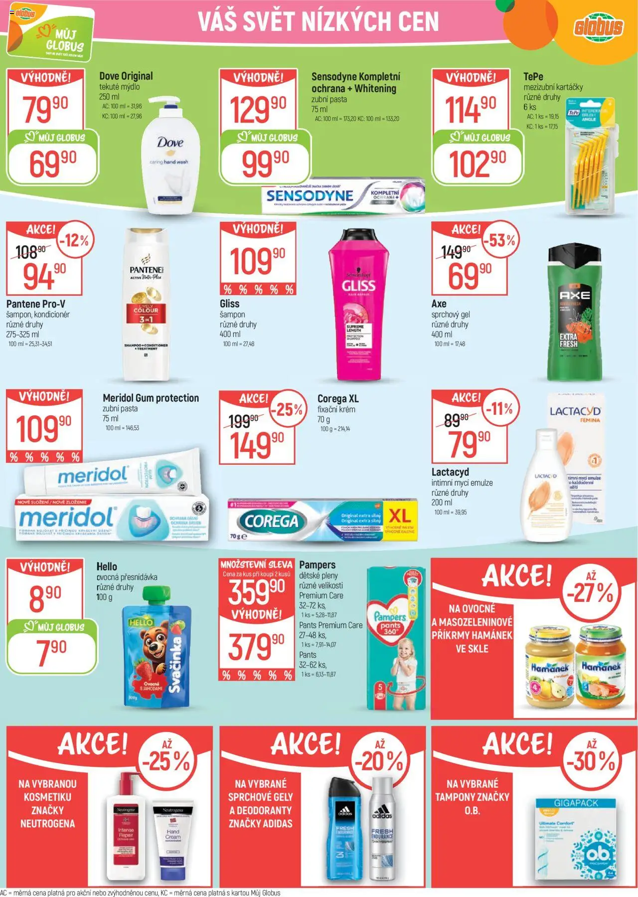 Globus leták - Chomutov od 06.08.2025 | Strana: 27 | Produkty: Sprchový gel, Dětské pleny, Pants, Kondicionér