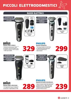 Anteprima del volantino Comet Speciale Piccoli Elettrodomestici catalogo valido a partire dal 31.10.2025 | Pagina: 23 | Prodotti: Rasoio, Rasoio elettrico