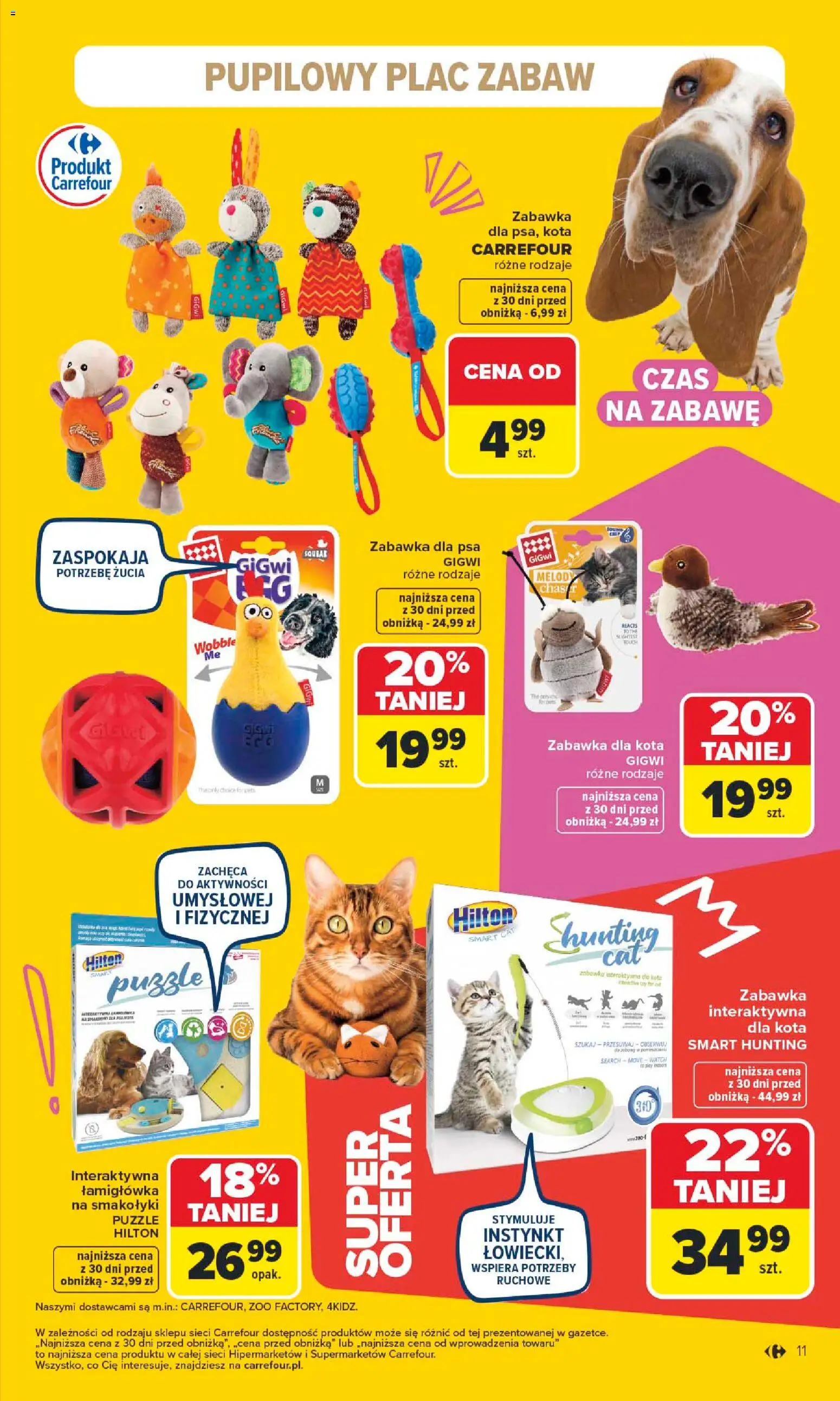Carrefour Gazetka - Pies & Kot od 02.02.2026 | Strona: 11 | Produkty: Zabawka dla psa