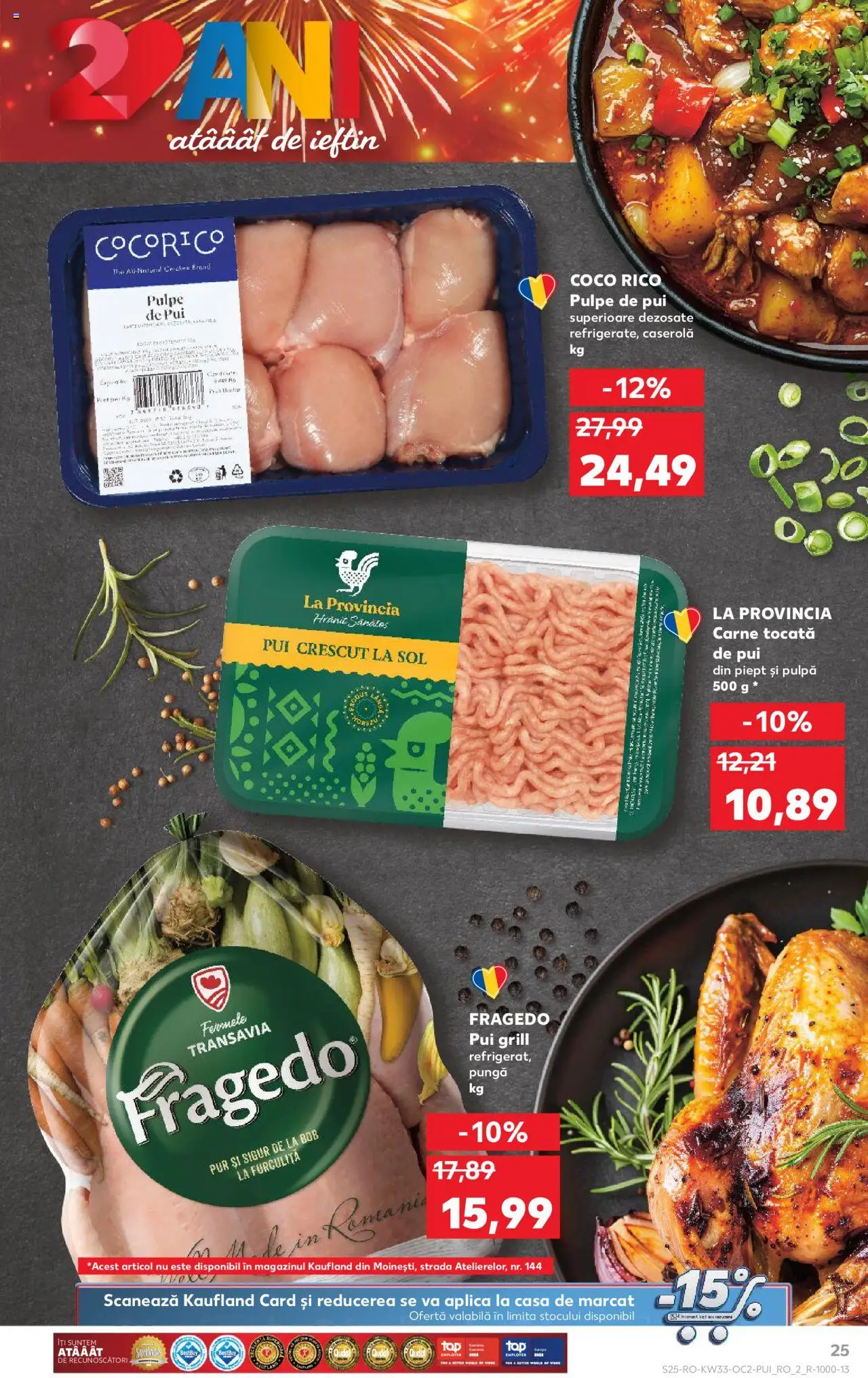 Kaufland RO akciós ujság - amely érvényes a következő dátumtól: 13.08.2025 | Oldal: 25 | Termékek: Grill