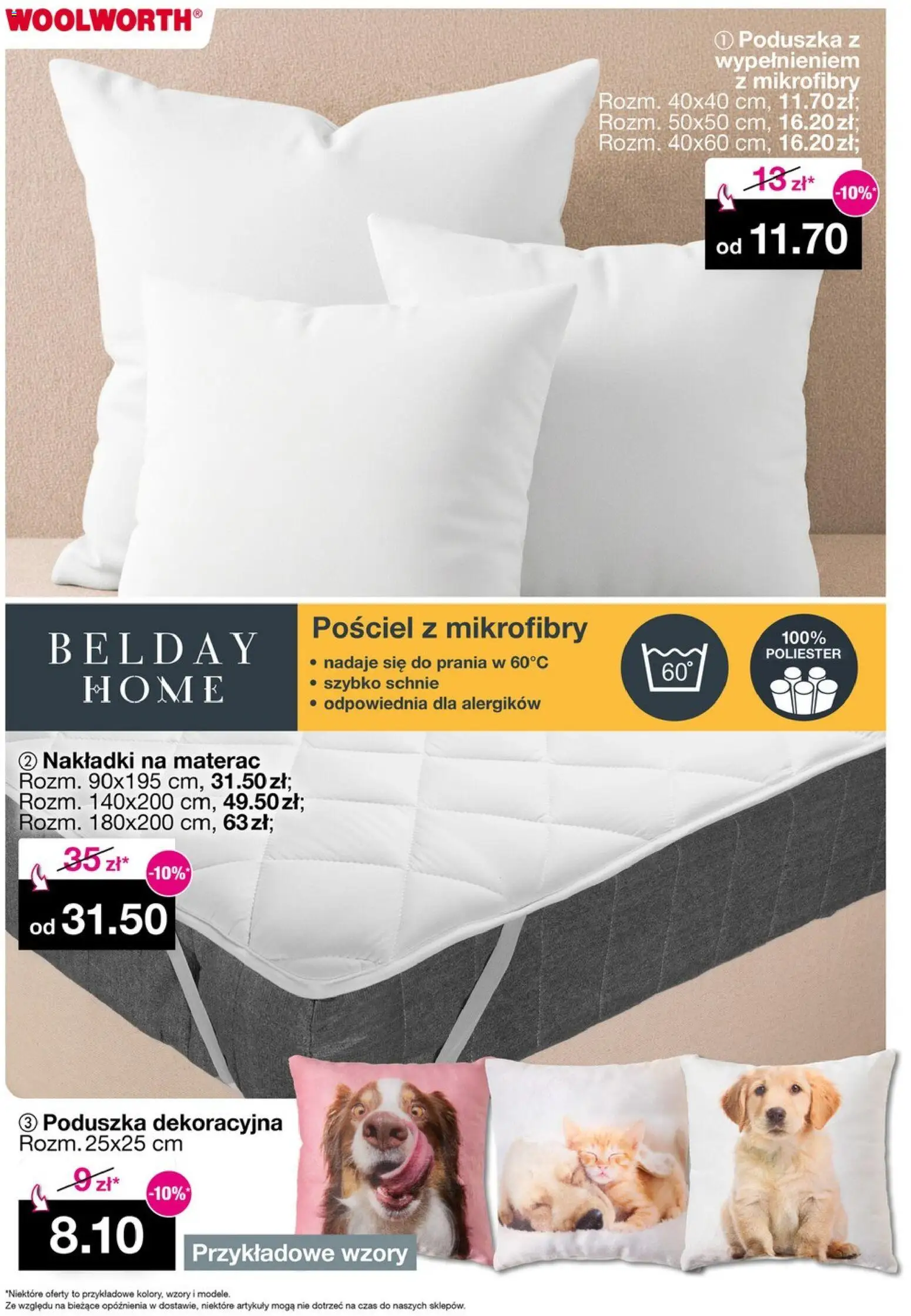 Woolworth Gazetka od 09.01.2026 | Strona: 6 | Produkty: Pościel, Materac, Poduszka