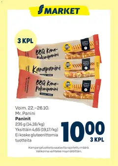 S-market-mainoslehti voimassa 22.10.2025 alkaen