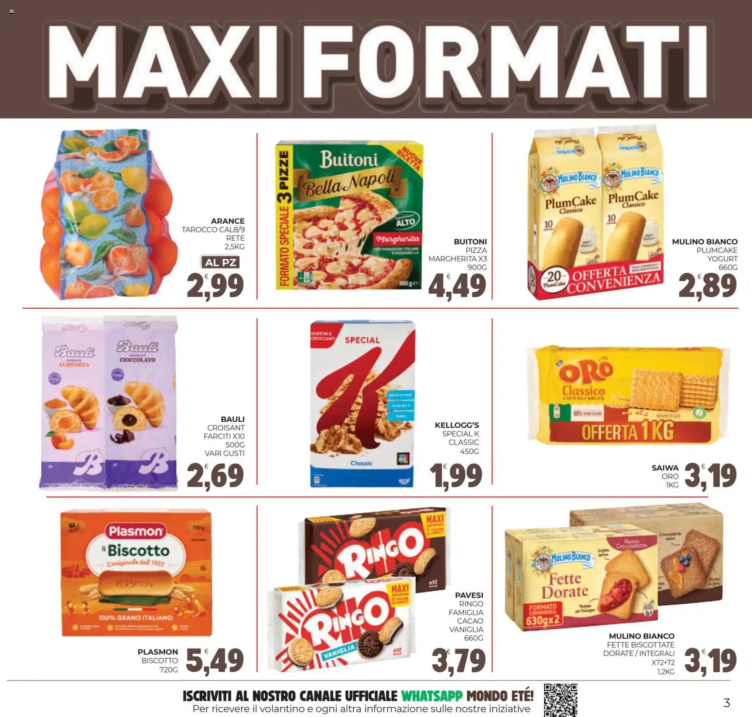 Volantino Eté del 27.02.2026 | Pagina: 3 | Prodotti: Cioccolato, Arance, Plumcake, Fette biscottate