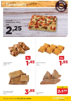 Vista previa Alimerka folleto Asturias válido desde el 20.10.2025 | Página: 9 | Productos: Croissant, Ρυζογκοφρέτα, Margarina, Panadería