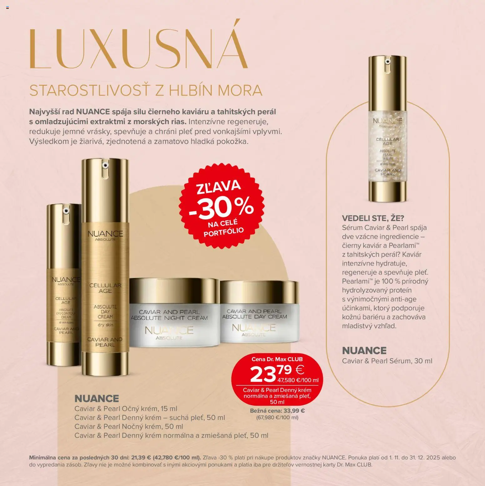 Nové Dr. Max akcie – leták je platný od 07.11.2025 | Strana: 8 | Produkty: Protein, Krém