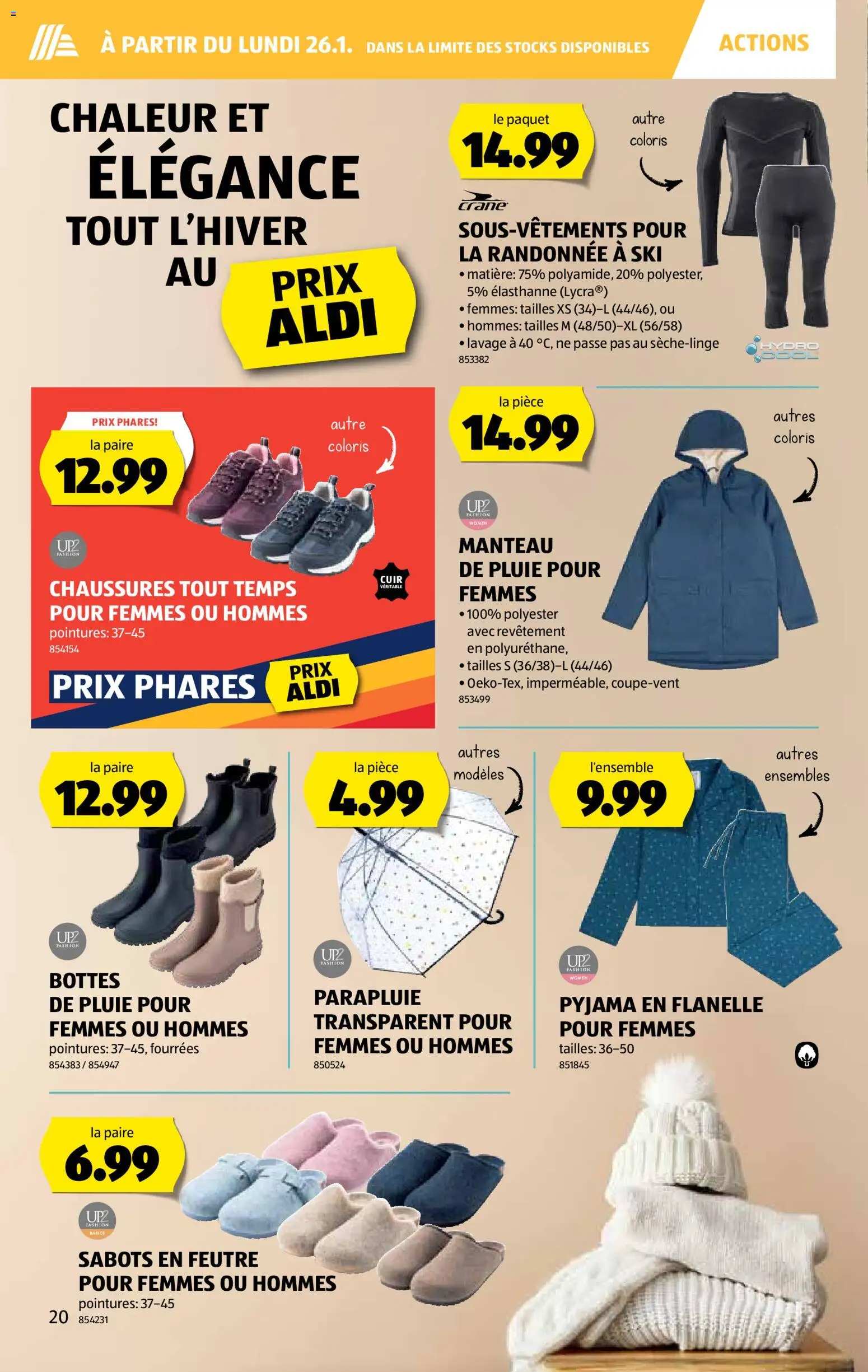 Aldi Aktionen FR – gültig ab 22.01.2026 | Seite: 21 | Produkte: Ski, Pyjama