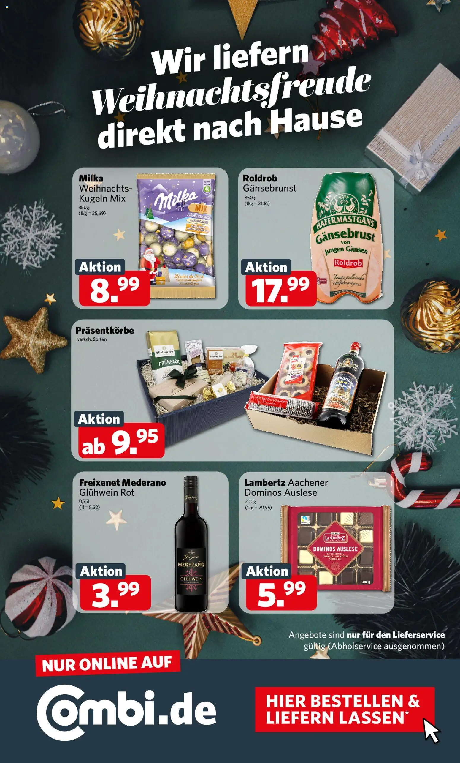 Combi Prospekt 	 – gültig ab 10.11.2025 | Seite: 31 | Produkte: Freixenet, Freixenet mederano, Milka, Tee