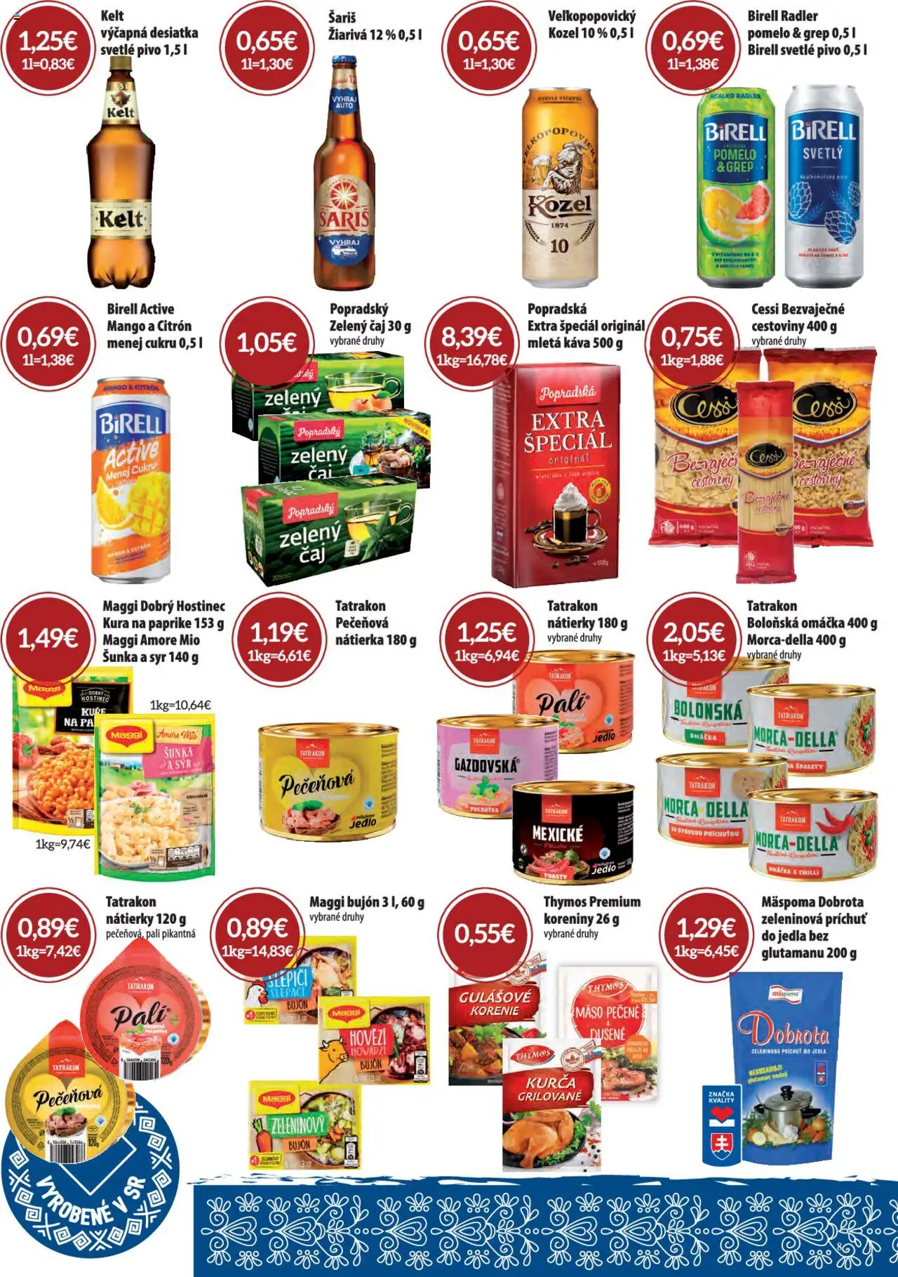CBA Verex leták │ platný od 07.08.2025 | Strana: 8 | Produkty: Birell, Čaj, Radler, Mango