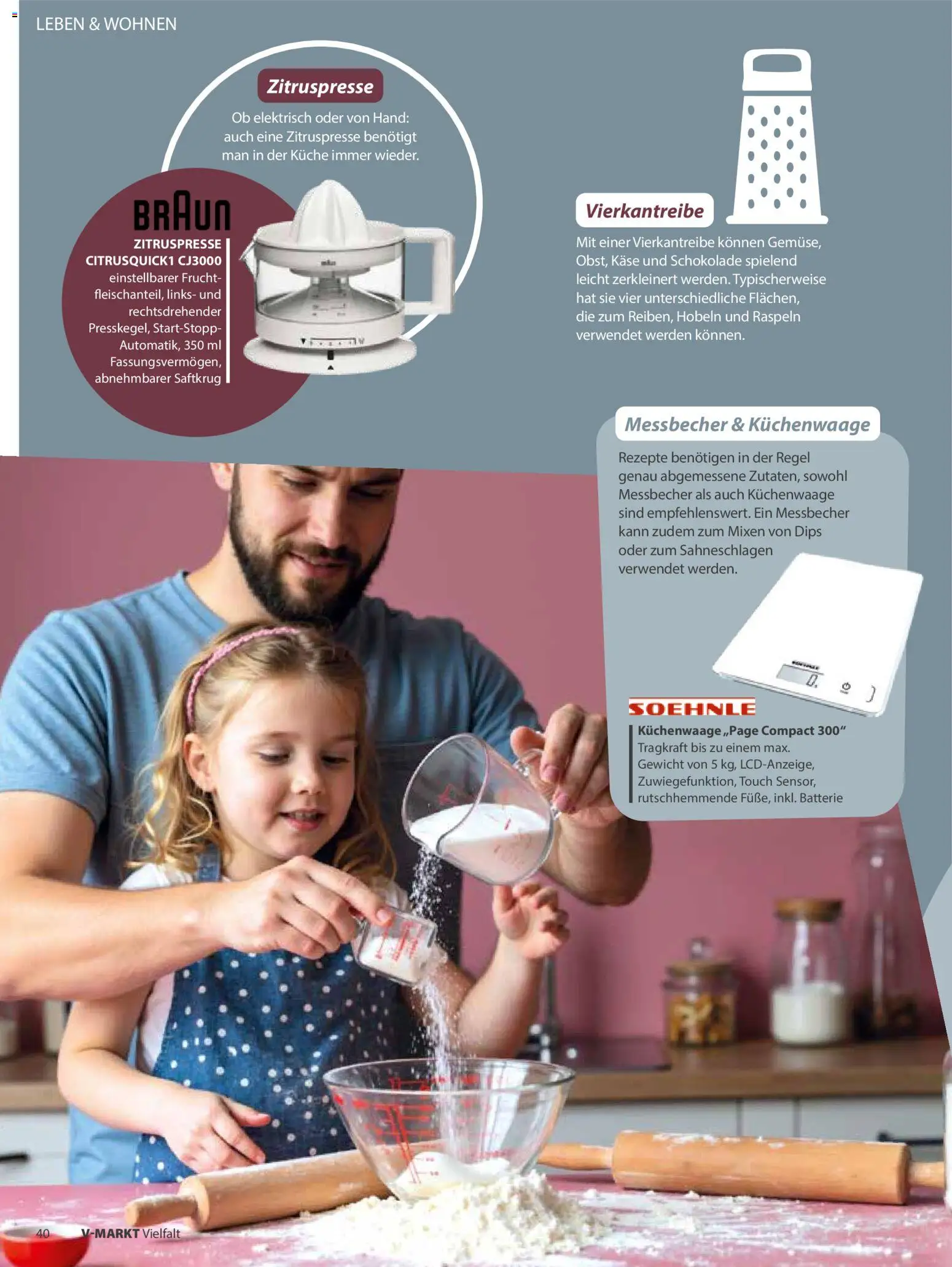 V-Markt - Vielfalt Januar / Februar – gültig ab 02.01.2026 | Seite: 40 | Produkte: Gewicht, Käse, Schokolade, Batterie